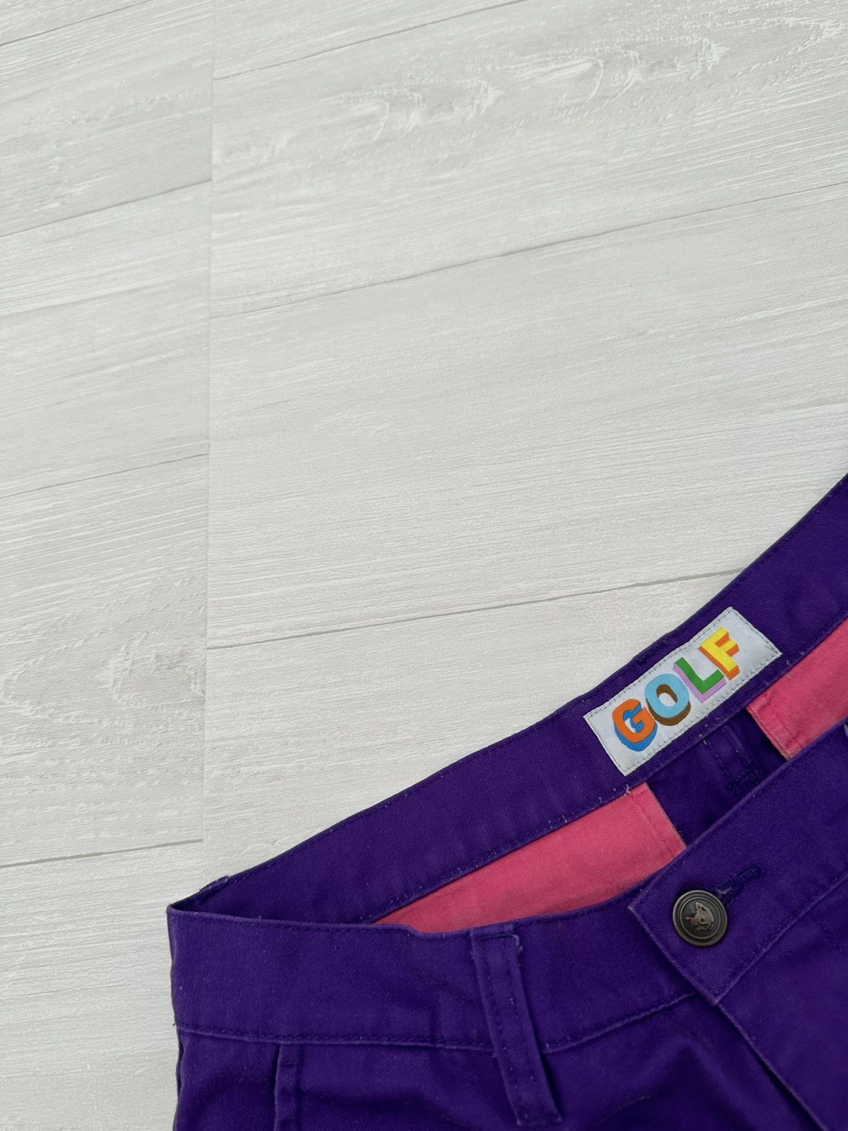 Golf Wang × Tyler The Creator RARE OG Golf Wang Purple 3D " GOLF " Logo Pants Sz. 30 Fleur Size US 30 / EU 46 - 4 Thumbnail