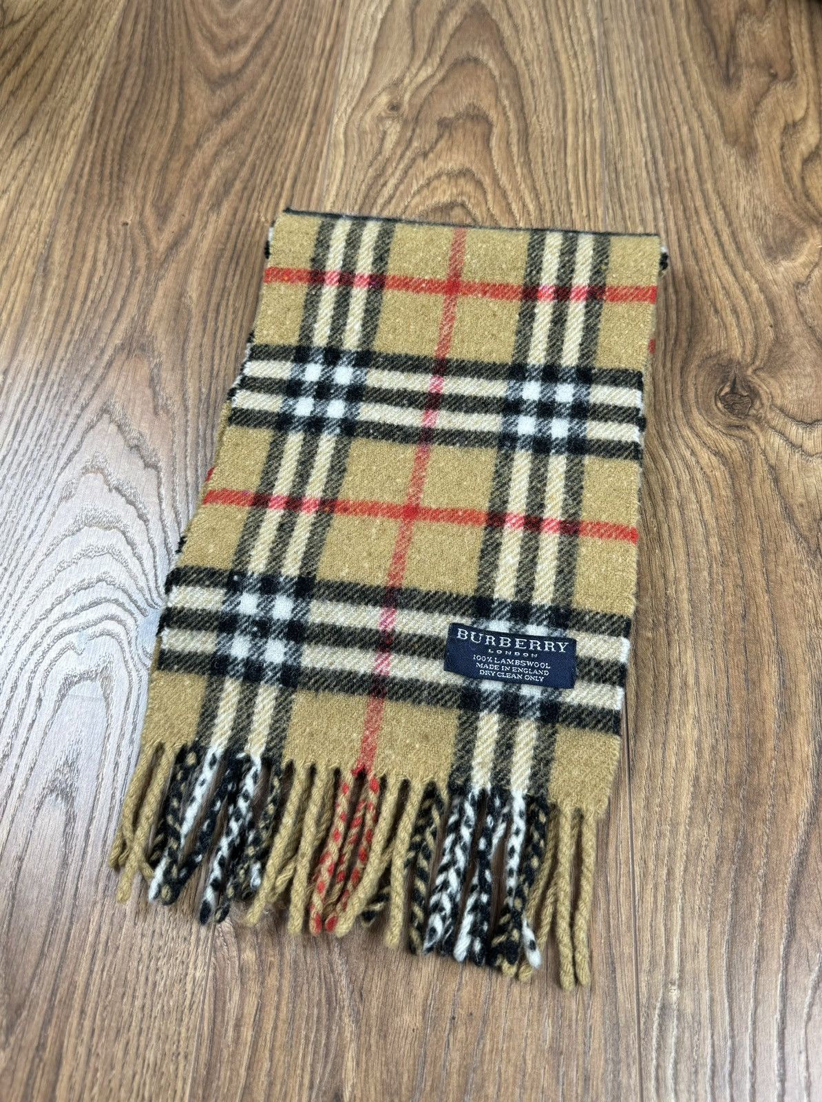 Burberry Vintage wool scarf Burberry’s 90s original luxury item Size ONE SIZE - 2 Thumbnail