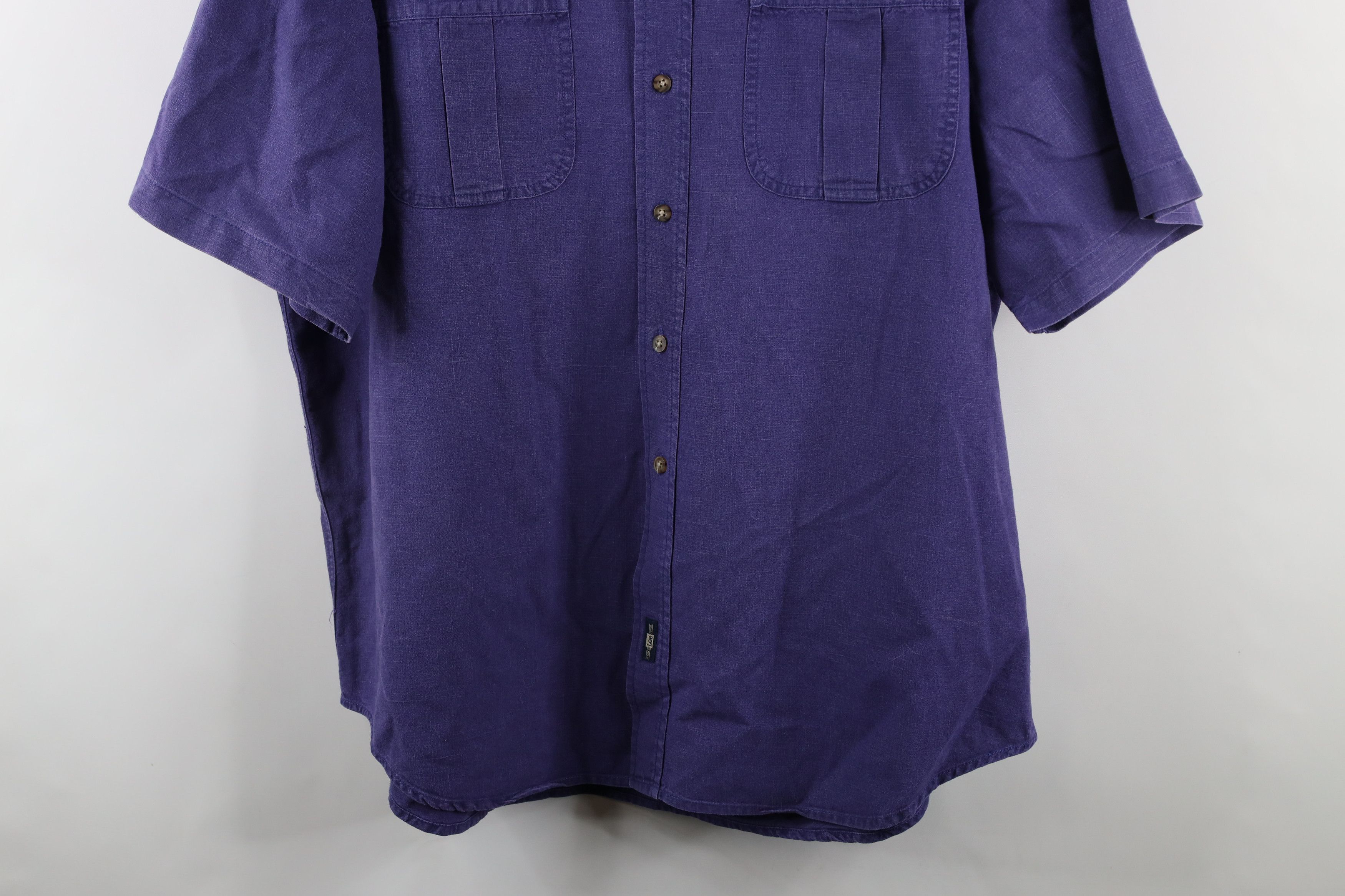 Vintage Vintage 90s Streetwear Linen Blend Short Sleeve Button Shirt Size US XL / EU 56 / 4 - 3 Thumbnail