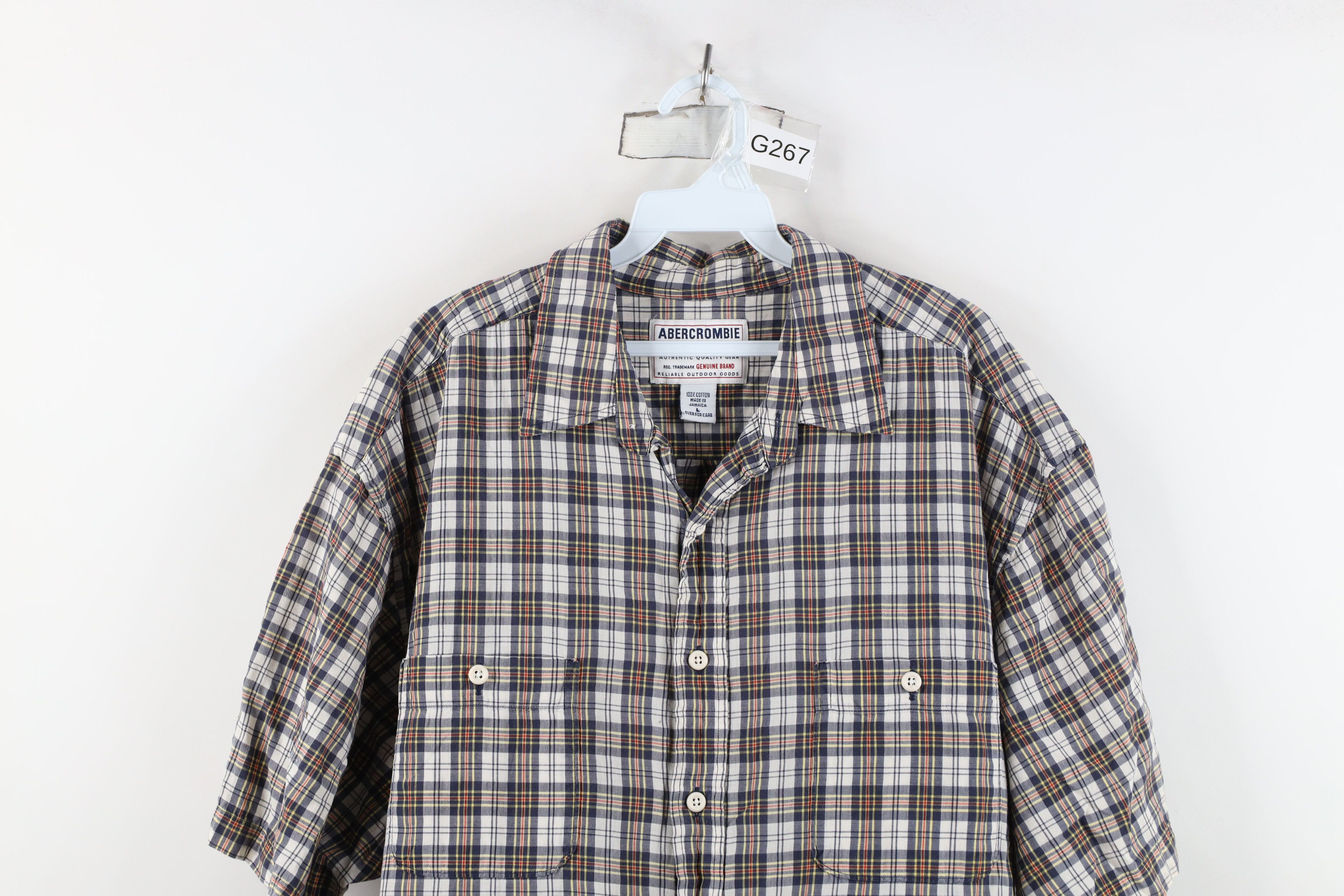 Abercrombie & Fitch Vintage 90s Abercrombie & Fitch Collar Button Shirt Plaid Size US L / EU 52-54 / 3 - 2 Thumbnail