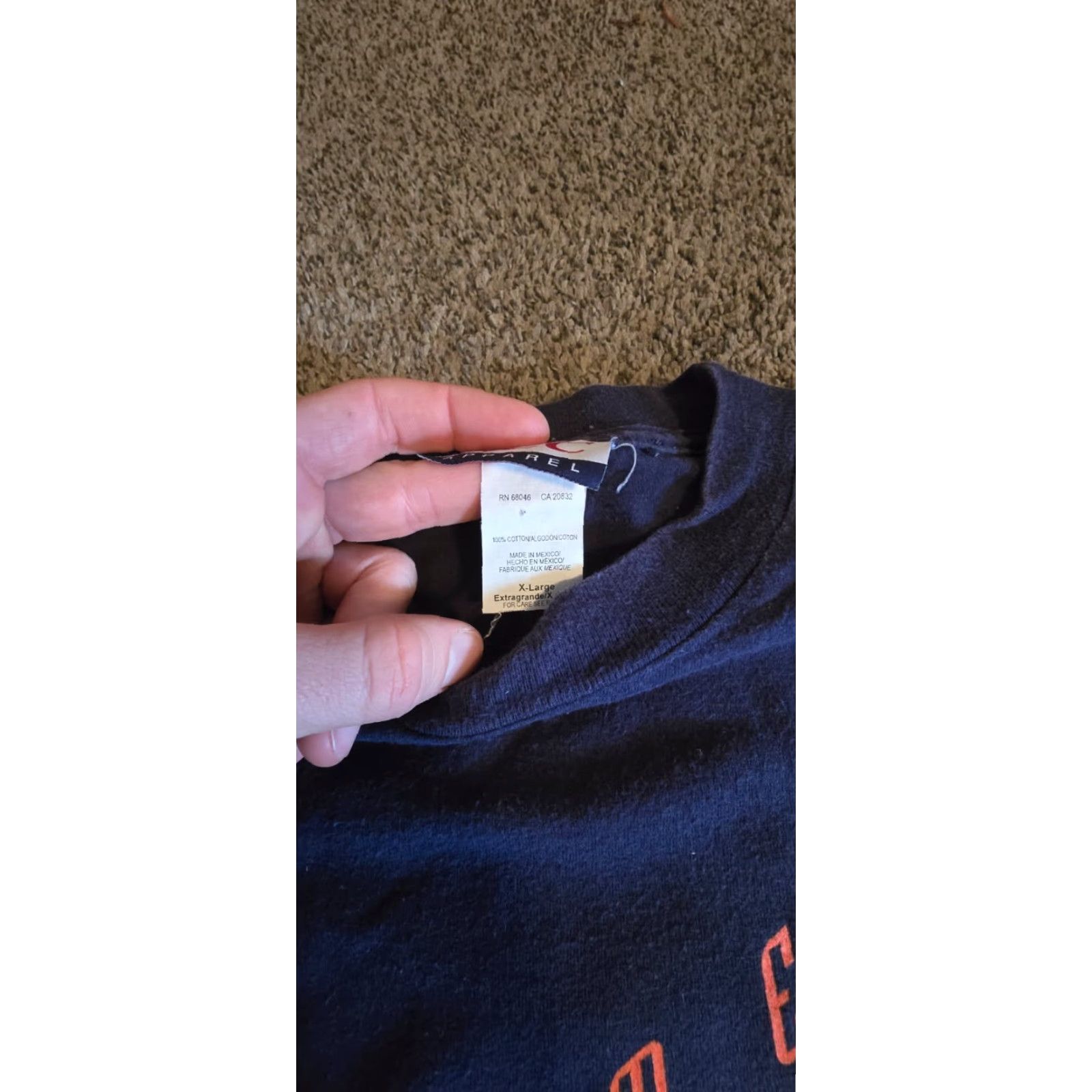 Vintage VINTAGE Syracuse University Shirt Orangemen Orange Men College Tee 90s XL Blue Mens T-Shirt Size US XL / EU 56 / 4 - 3 Thumbnail