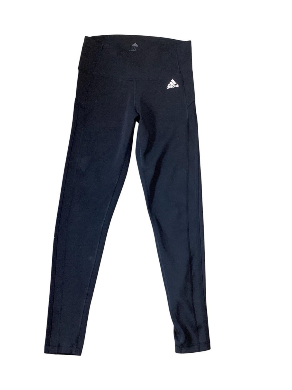 Adidas Adidas Climalite black Athletic Active Skinny Leggings Sz S Size 28" / US 6 / IT 42 - 2 Thumbnail