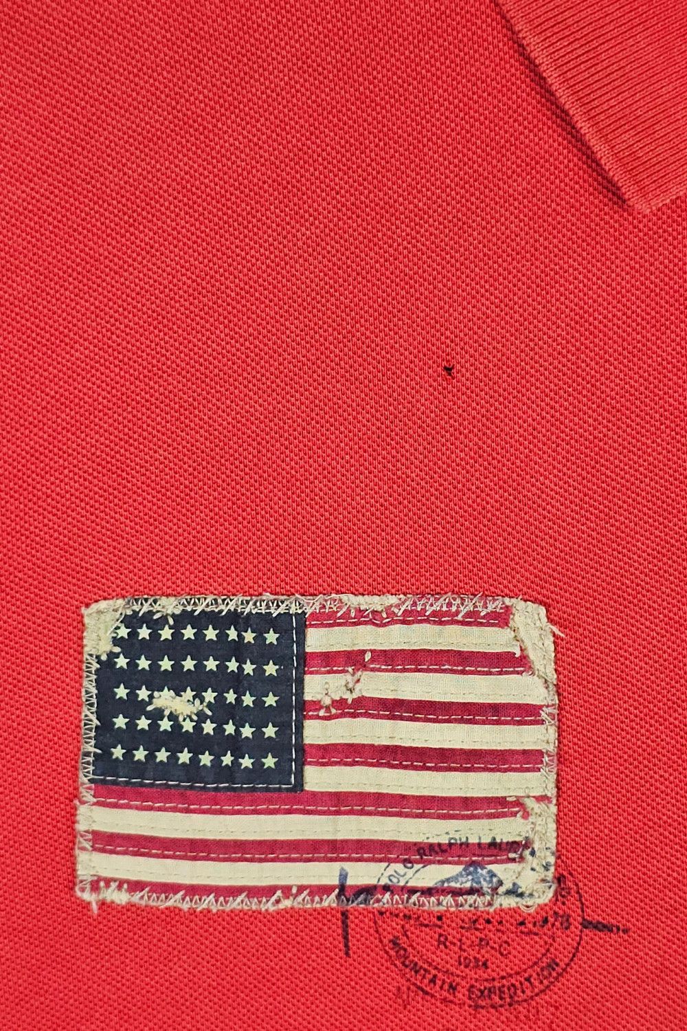 Polo Ralph Lauren PRL 3XB “Expedition / Kanji” Flag Patch Polo - Late 2000s Size US XXL / EU 58 / 5 - 11 Thumbnail