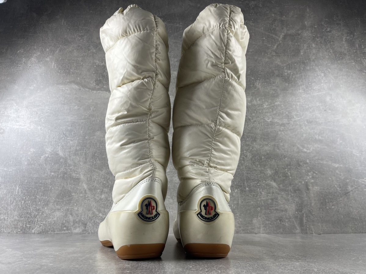 Moncler Moncler Vintage Quilted Leather Goose Down Snow Boots White Size US 6.5 / IT 36.5 - 7 Thumbnail