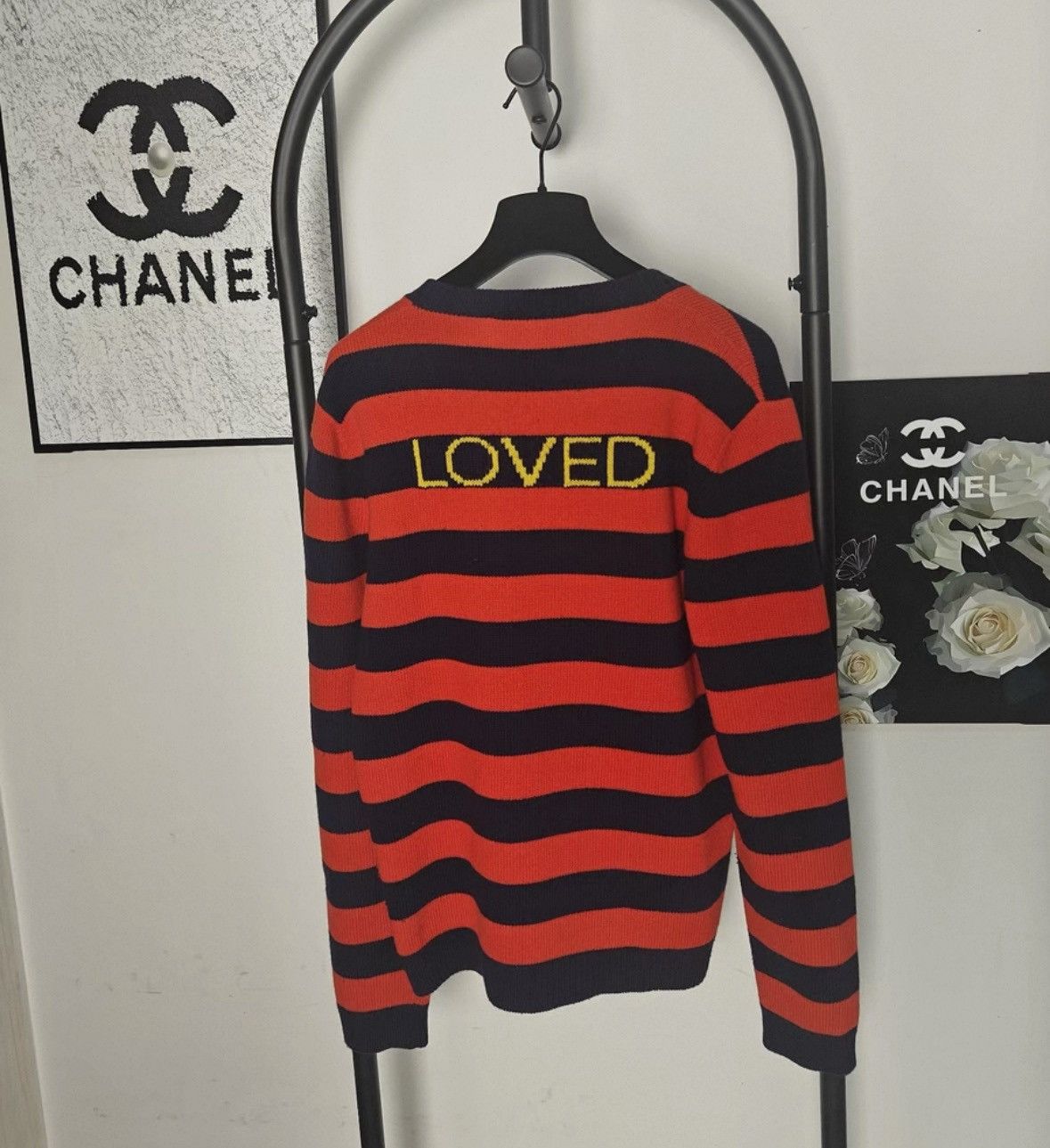 Gucci Gucci Gucci Striped Logo Bee Sweater Red and Blue -2506 Size US M / EU 48-50 / 2 - 2 Thumbnail