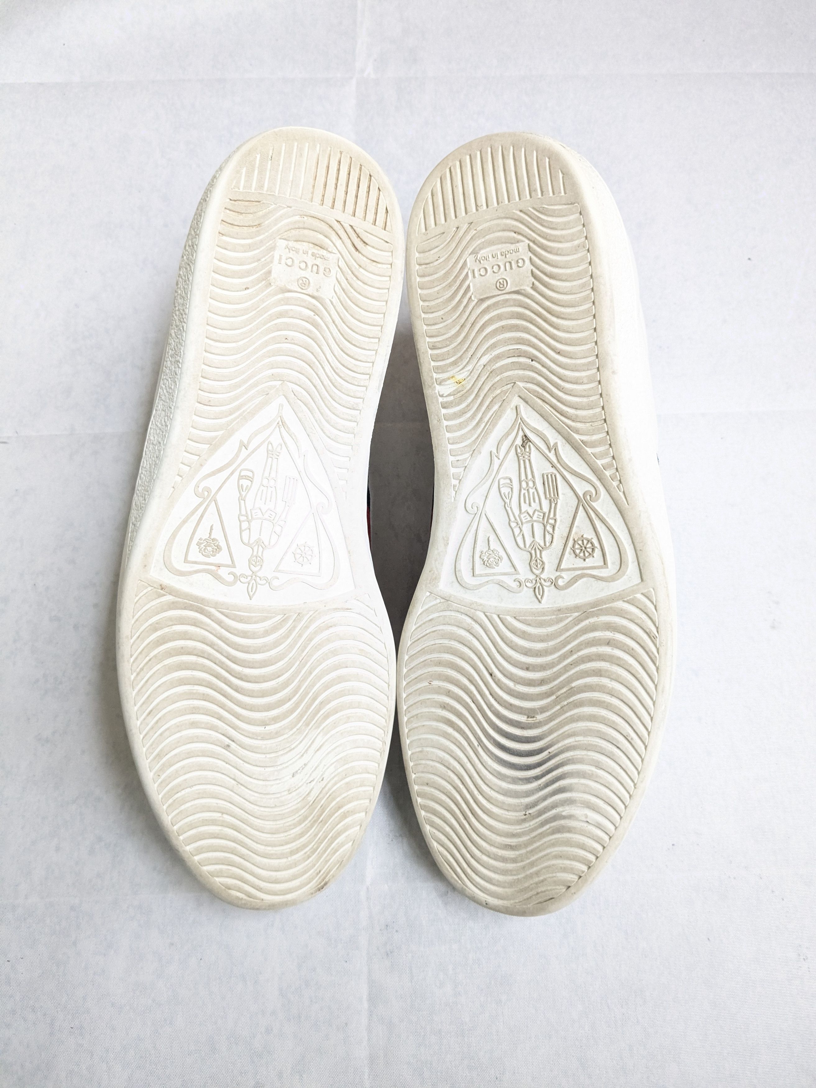 Gucci Gucci Ace Sneakers White 11.5 High Top Leather Size US 11.5 / EU 44-45 - 14 Thumbnail
