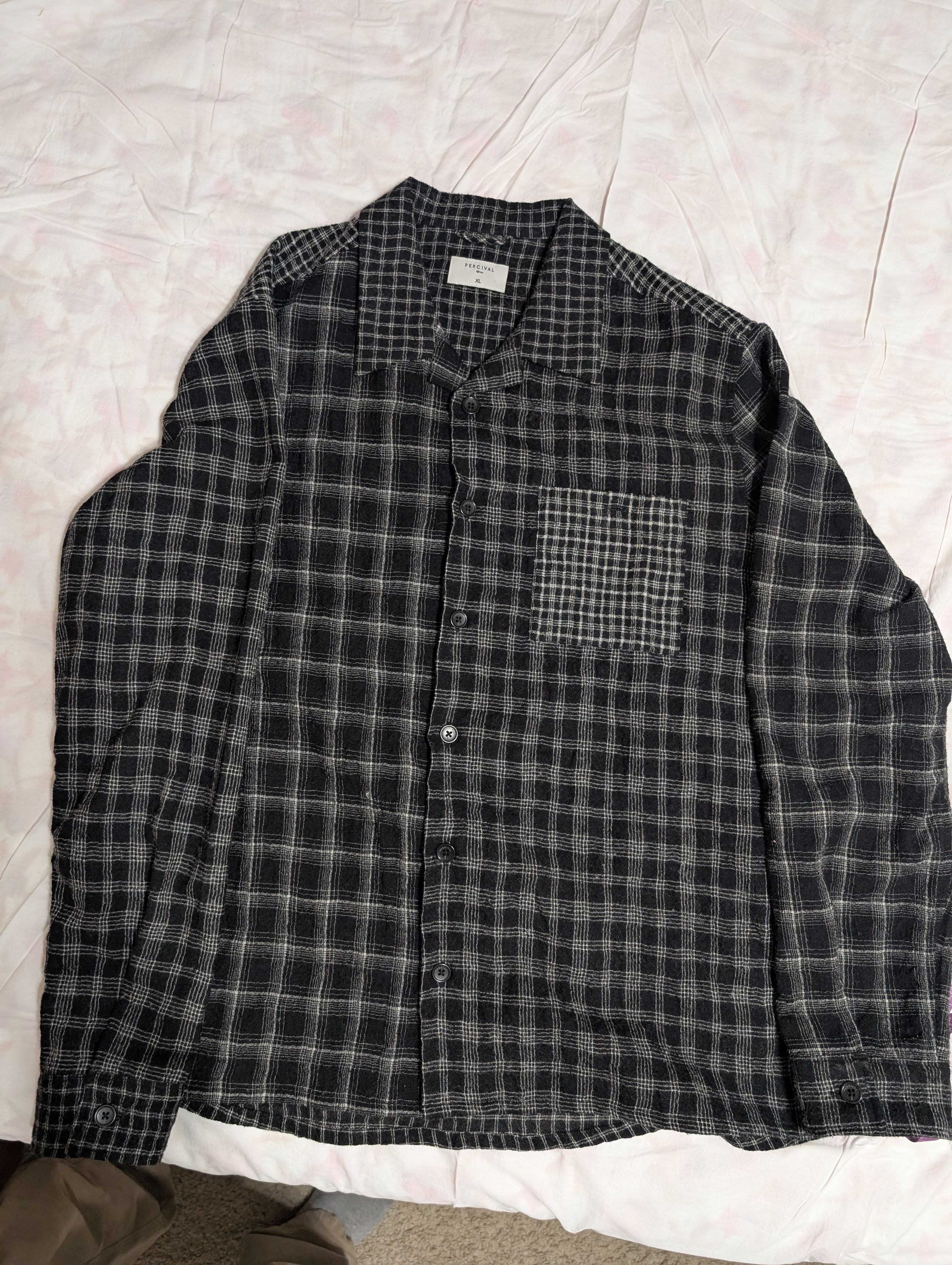 Percival Ashdown Patchwork Overshirt | Multi XL Size US XL / EU 56 / 4 - 10 Thumbnail