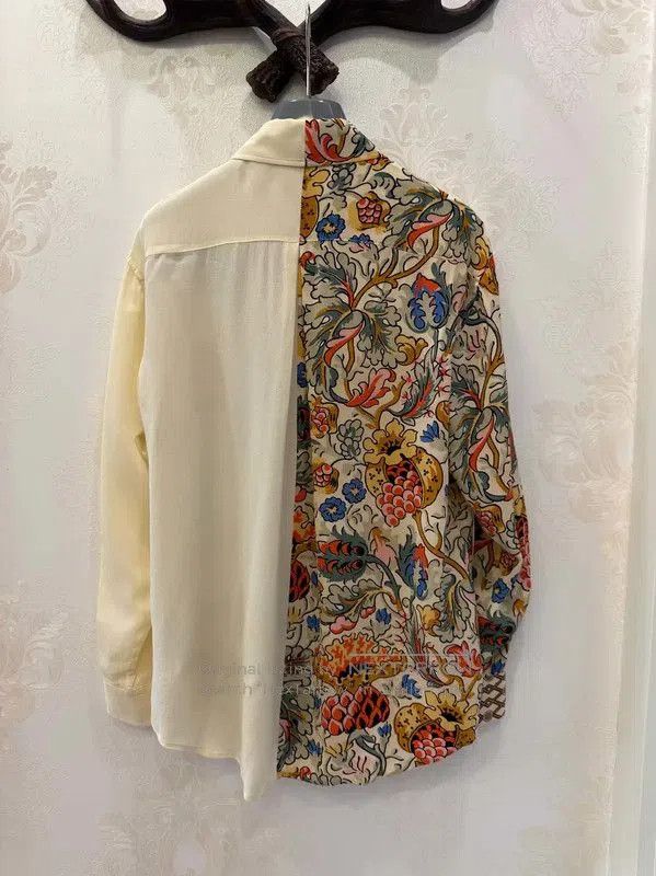 Burberry Burberry Multicolor Silk Long Sleeve Shirt. Size XS / US 0-2 / IT 36-38 - 2 Thumbnail