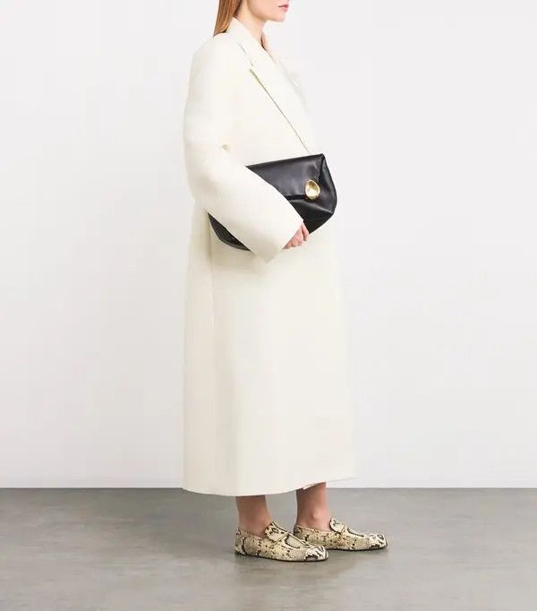 Jil Sander o1loc1c0426 Leather Snakeskin Effect Loafers in Beige Size US 9 / IT 39 - 5 Thumbnail