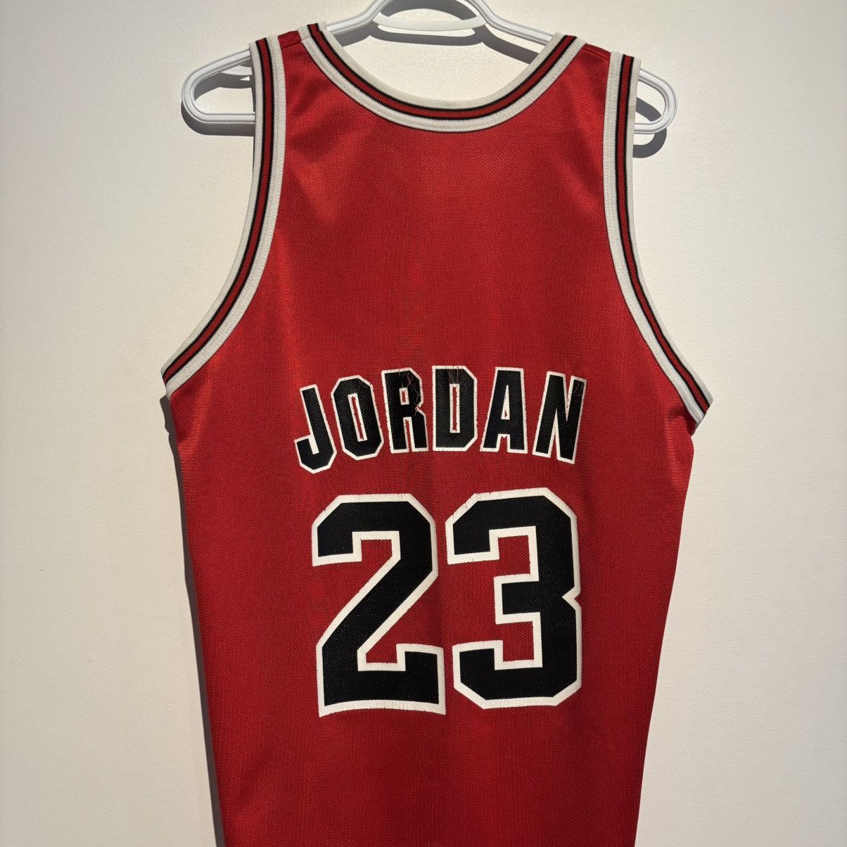 Champion Authentic 1992 Michael Jordan Champion Jersey 44 Red Vintage Size US M / EU 48-50 / 2 - 8 Thumbnail