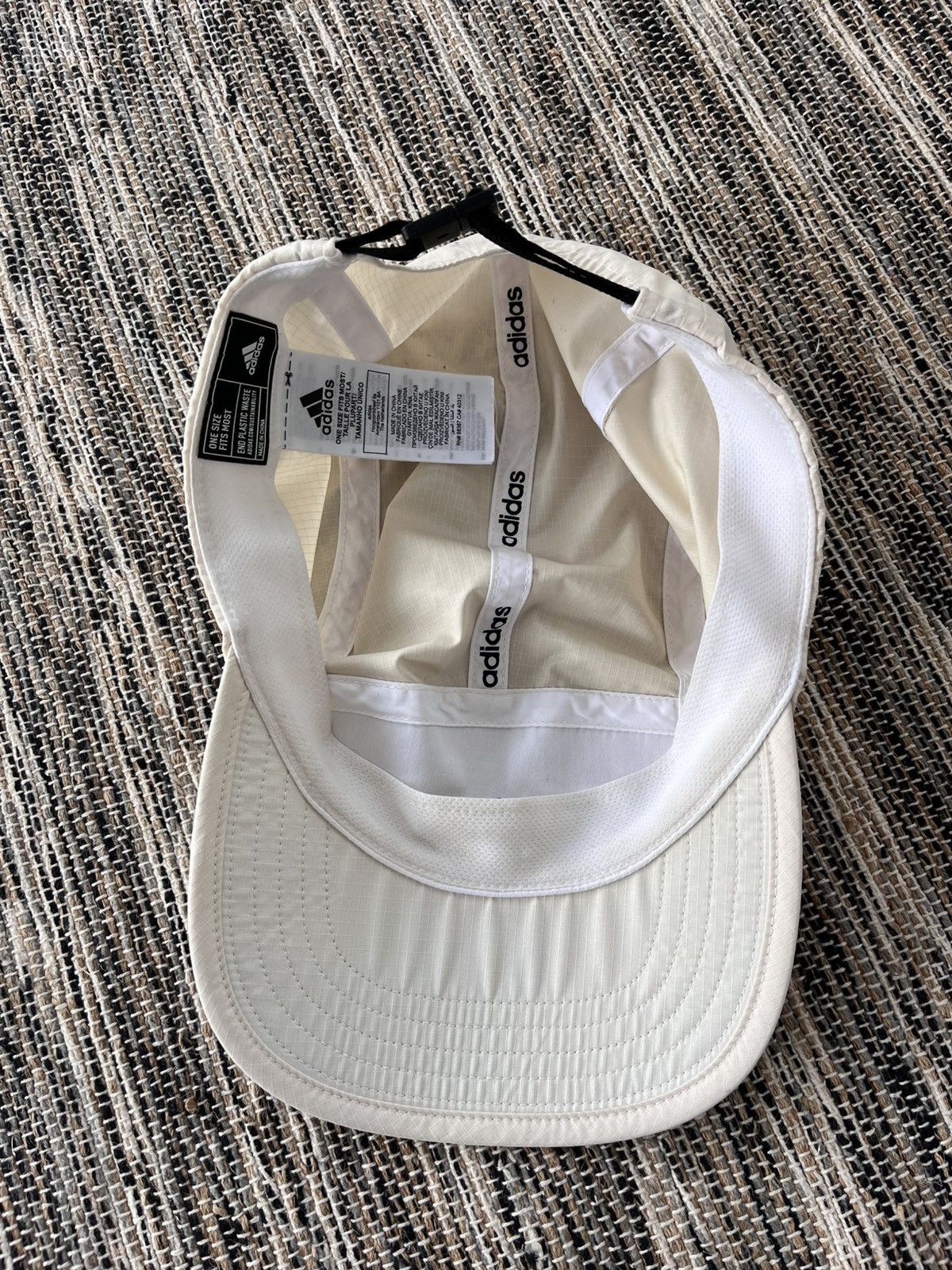 Adidas × Vintage Adidas Five-Panel Nylon Cap Milky White Perfomance Vintage Size ONE SIZE - 10 Thumbnail