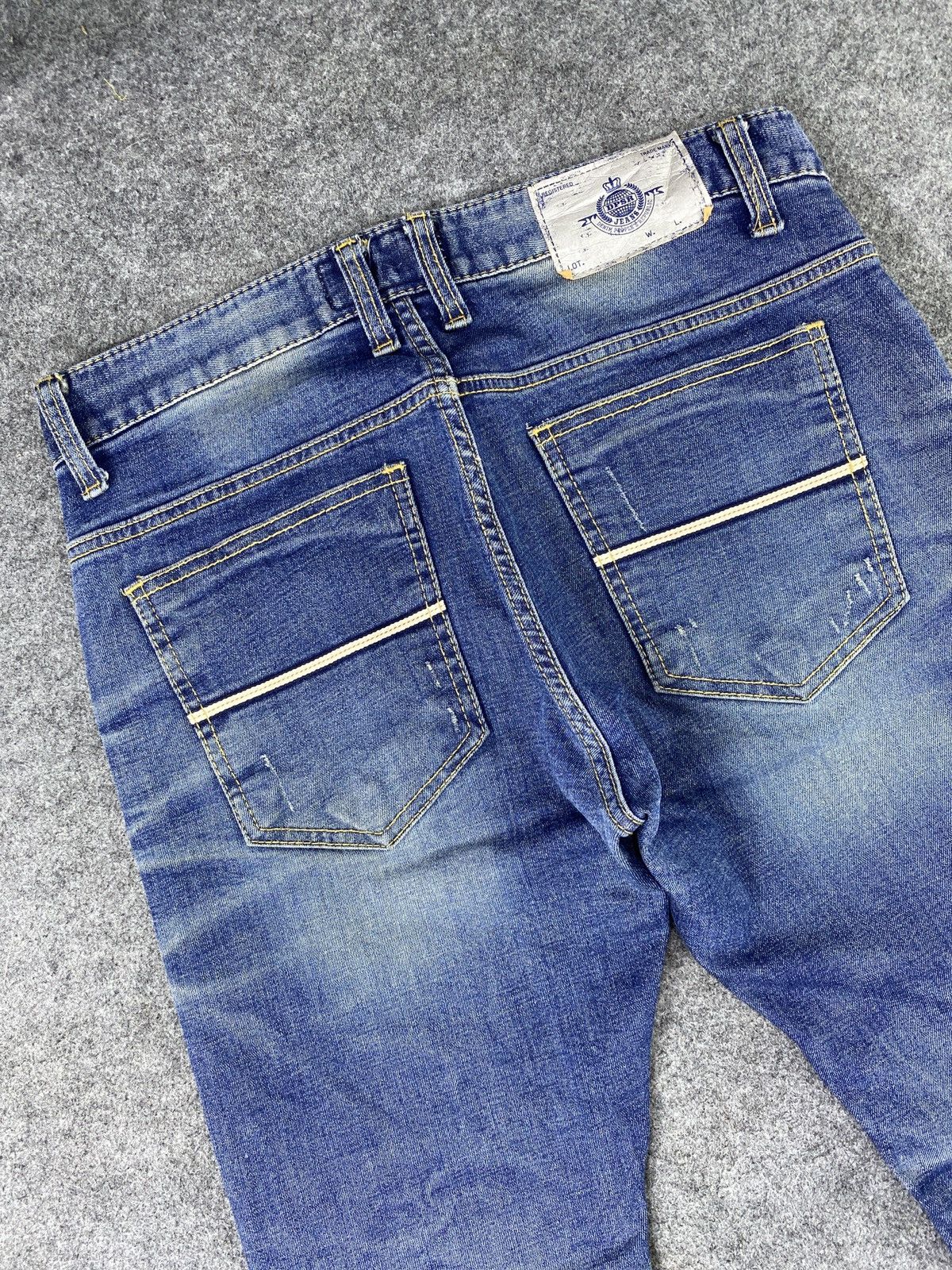 Japanese Brand Japanese Brand DPSR Distressed Blue Wash Denim - J1080 Size US 32 / EU 48 - 8 Thumbnail