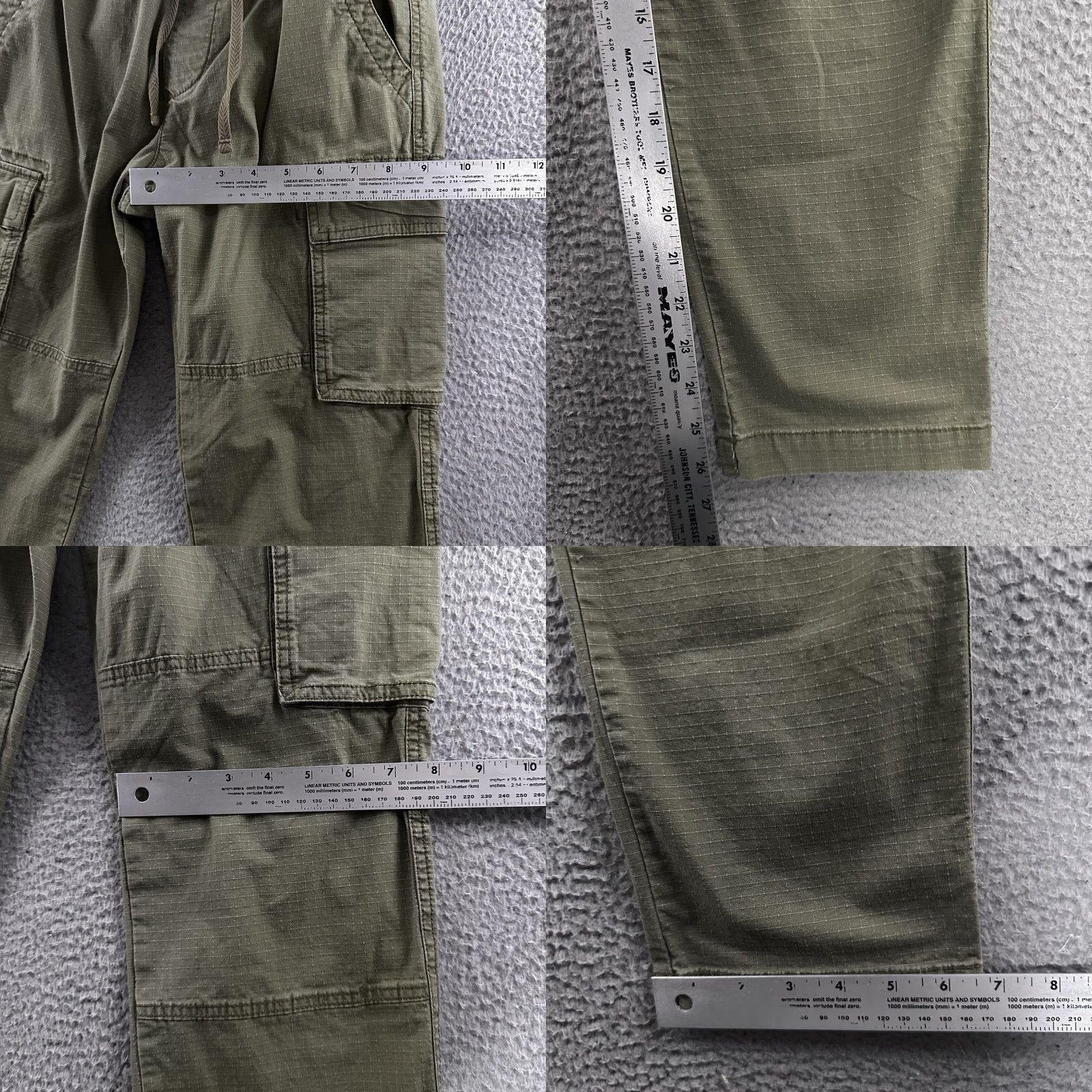 Gap Gap Mens Pants Green Size XS Utility Ripstop Pant Tapered Stretch Cotton Blend Size US 27 - 8 Thumbnail