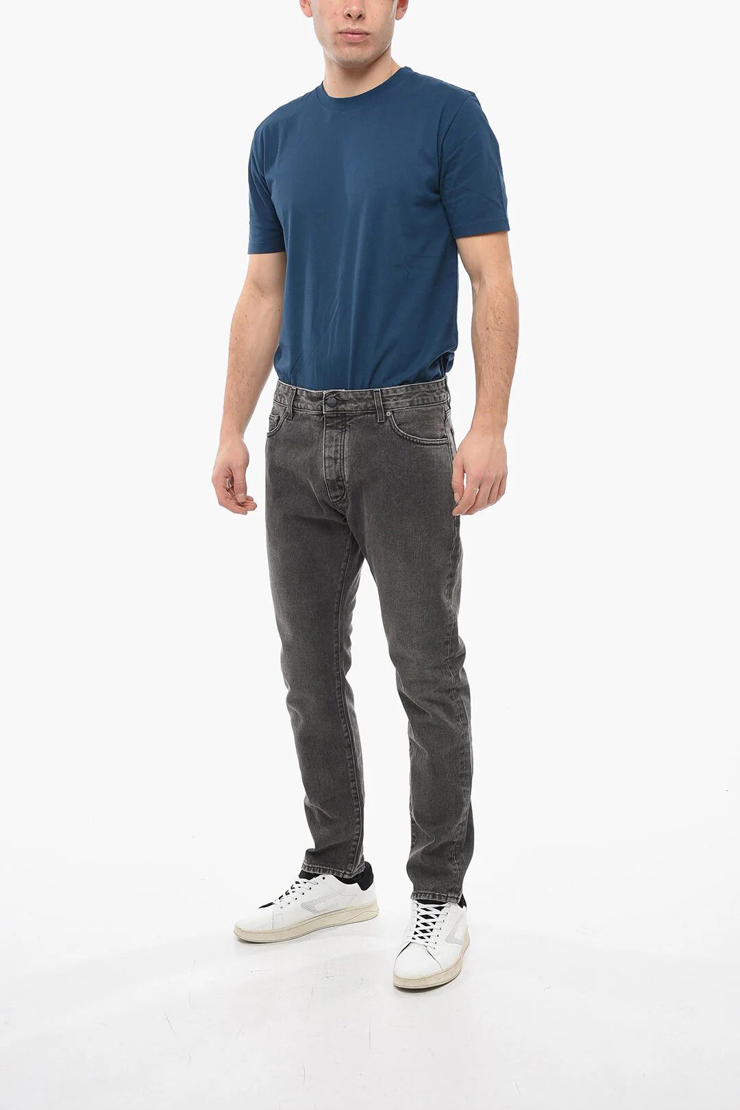 Palm Angels og1mm0326 Regular Fit Denim in Grey Size US 31 - 4 Thumbnail