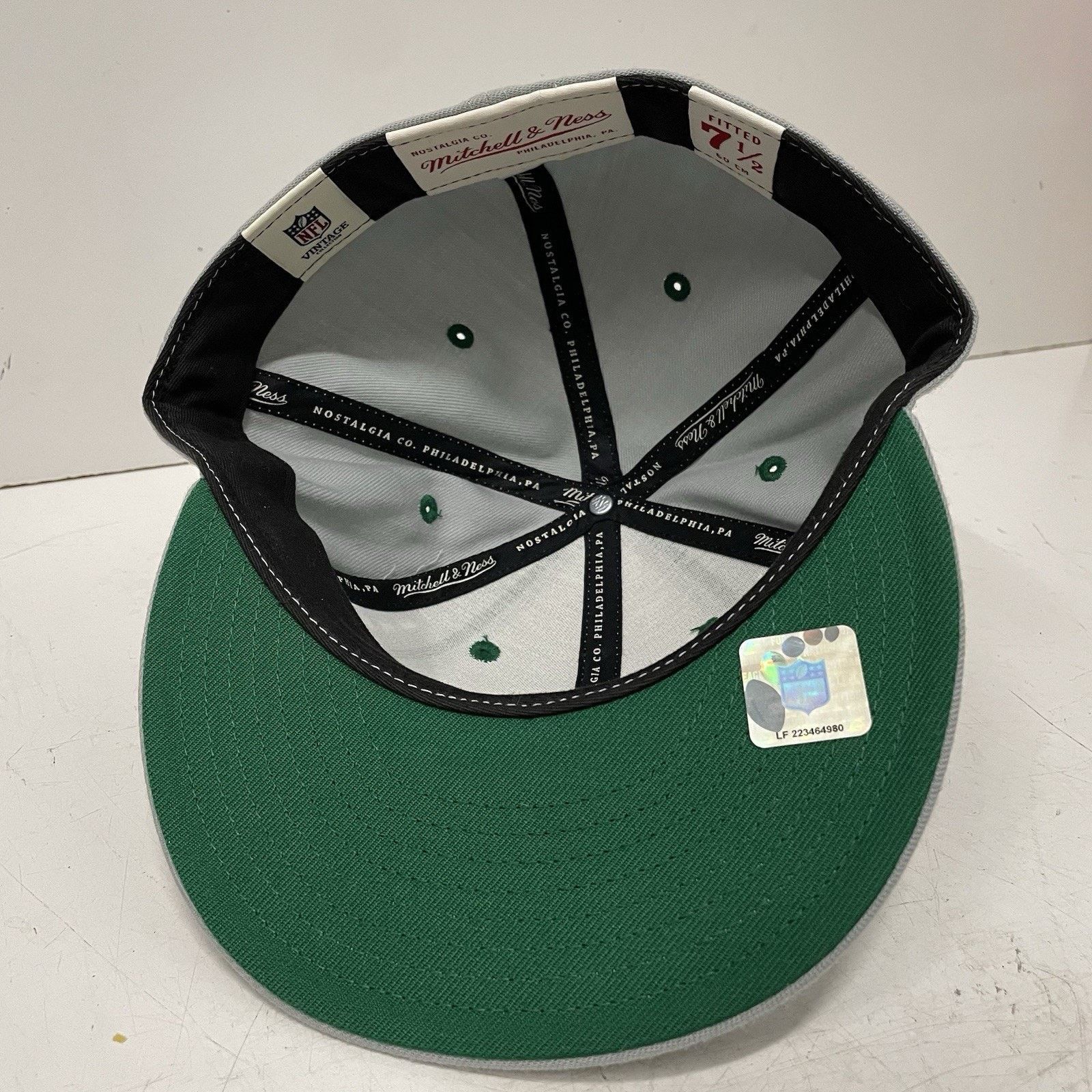 Mitchell & Ness Philadelphia Eagles Hat Mitchell & Ness Fitted Cap 7.5 Gray Size ONE SIZE - 6 Thumbnail