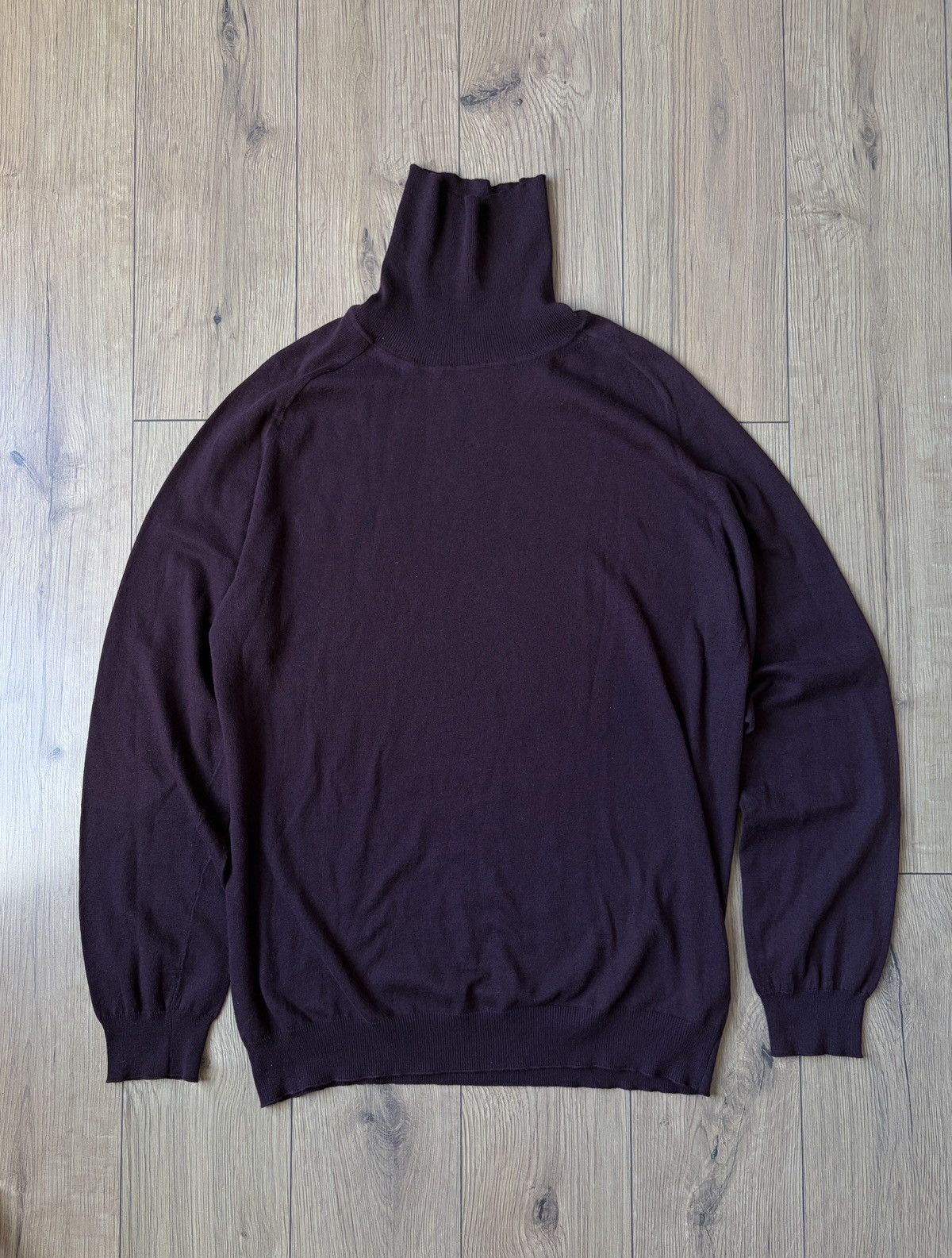Prada Prada Burgundy Violet Turtleneck Sweater Size US XL / EU 56 / 4 - 1 Thumbnail