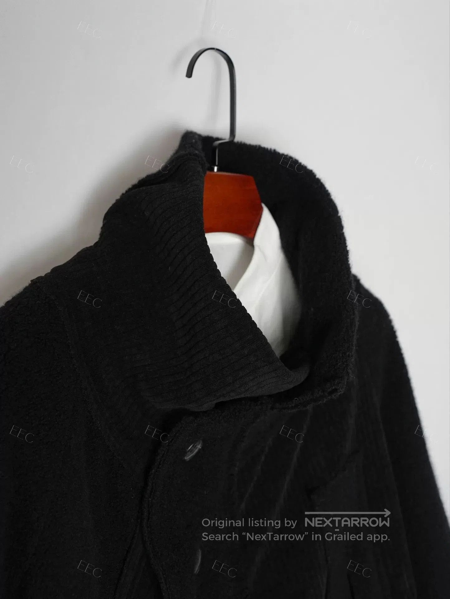 Y's Yohji Yamamoto Black Mixed Material Jacket. Size M / US 6-8 / IT 42-44 - 3 Thumbnail