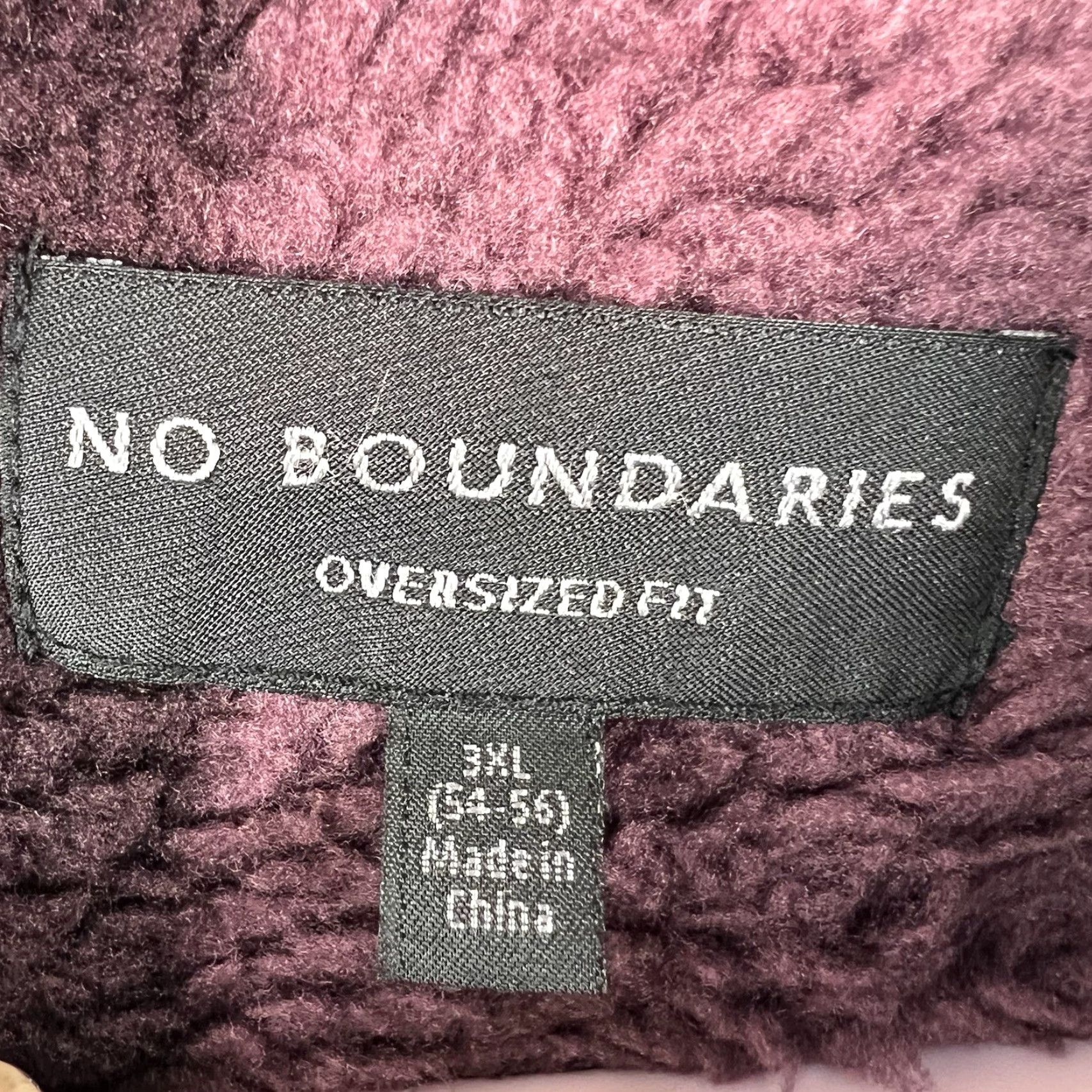 Vintage No Boundaries Full Zip Geometric Fleece Trucker Jacket Mens 3XL Purple NWT Size US XXL / EU 58 / 5 - 6 Thumbnail