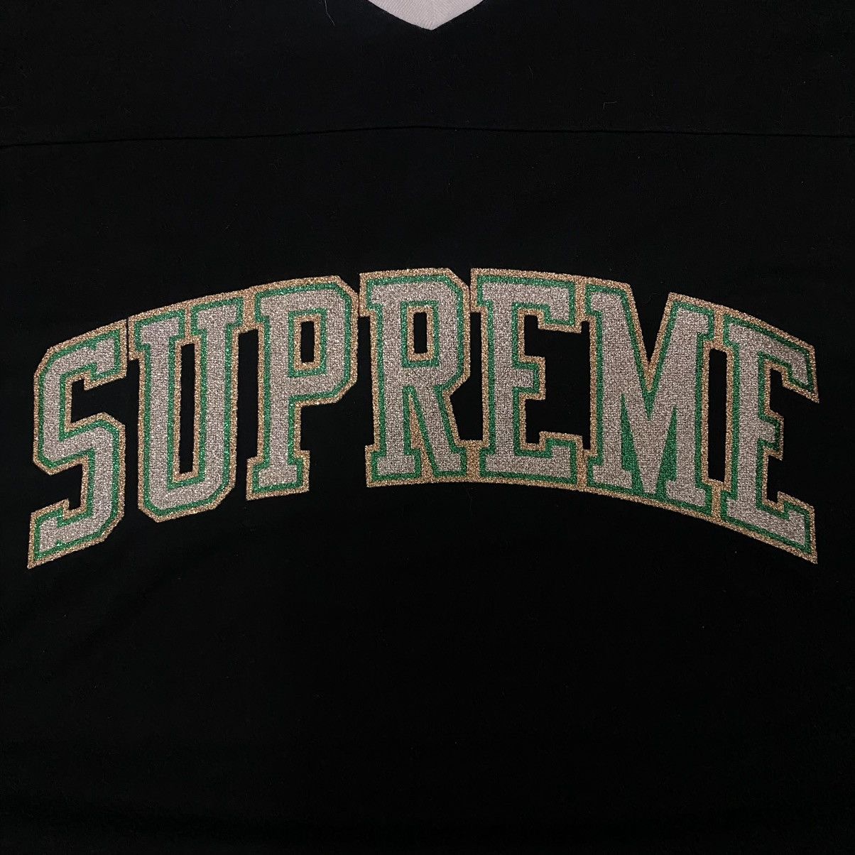 Supreme supreme glitter arc football top black SS17 Size US M / EU 48-50 / 2 - 3 Thumbnail