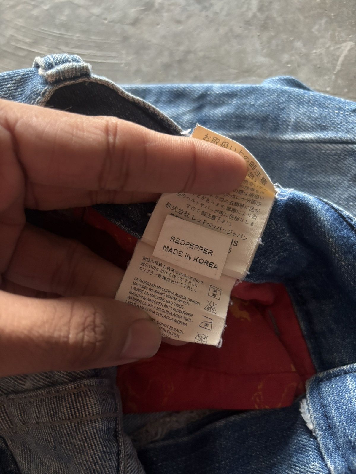 If Six Was Nine RED PEPPER JAPANESE DENIM DISTRESSED WASHED REPAIRED PUNK Size US 30 / EU 46 - 10 Thumbnail