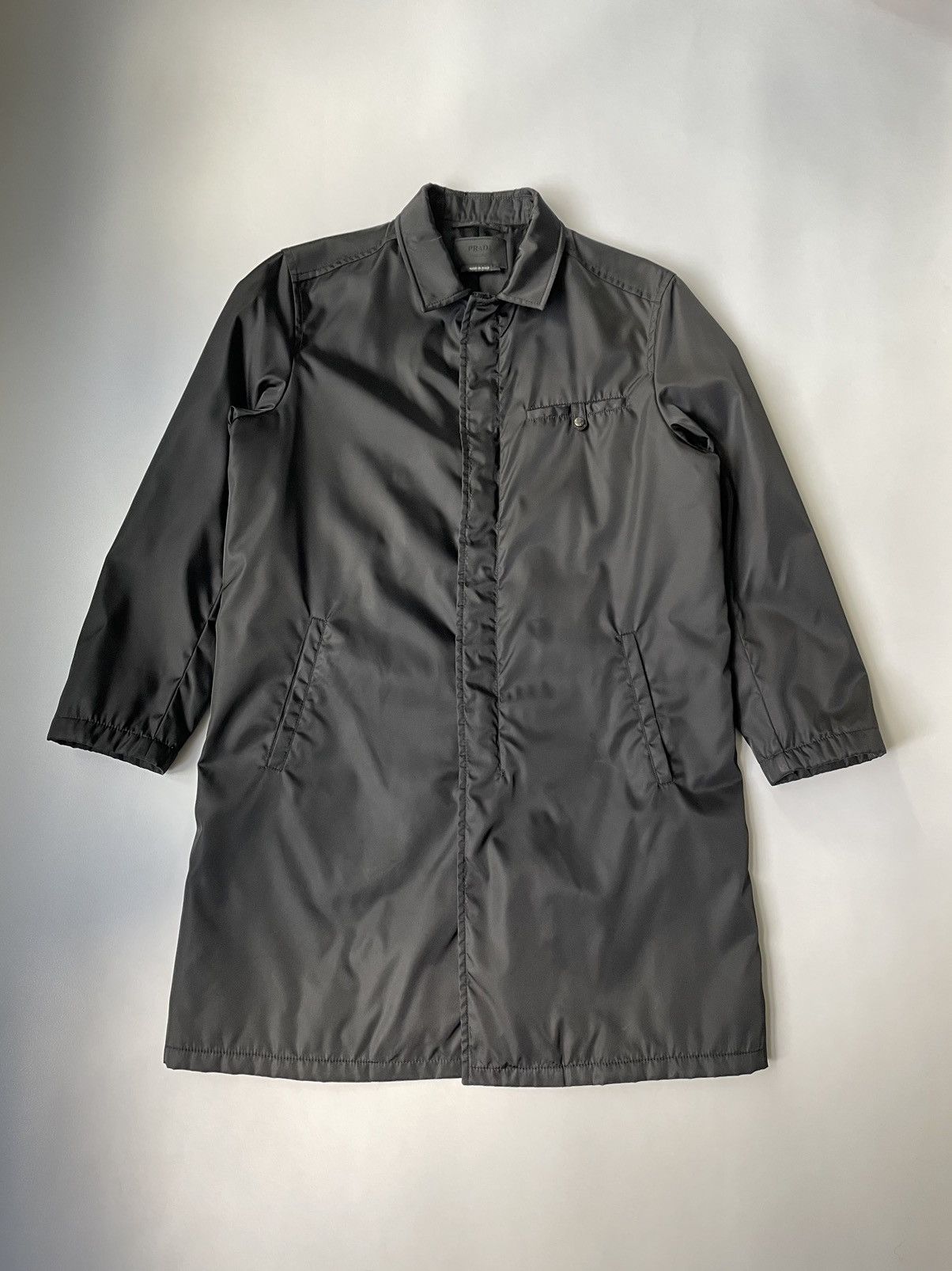 Prada A/W 09 Black Nylon Mac Jacket Size US L / EU 52-54 / 3 - 17 Thumbnail