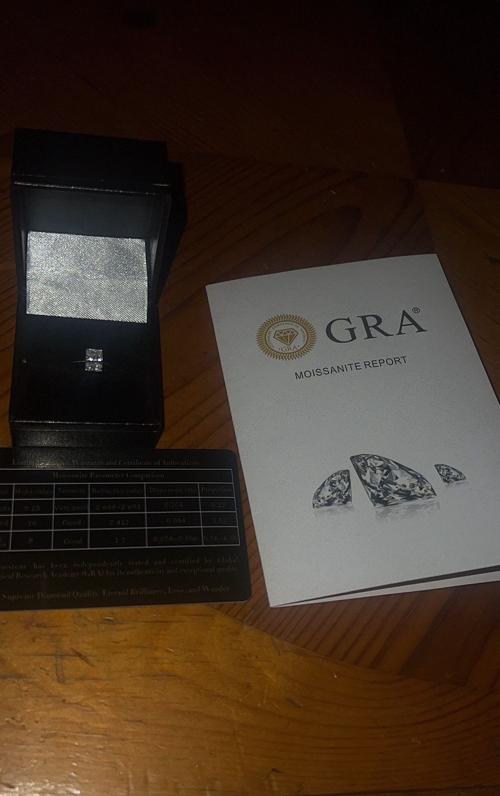 Other Radiant Cut Moissanite Solitaire Ring – GRA Certified – Size ONE SIZE - 1 Thumbnail