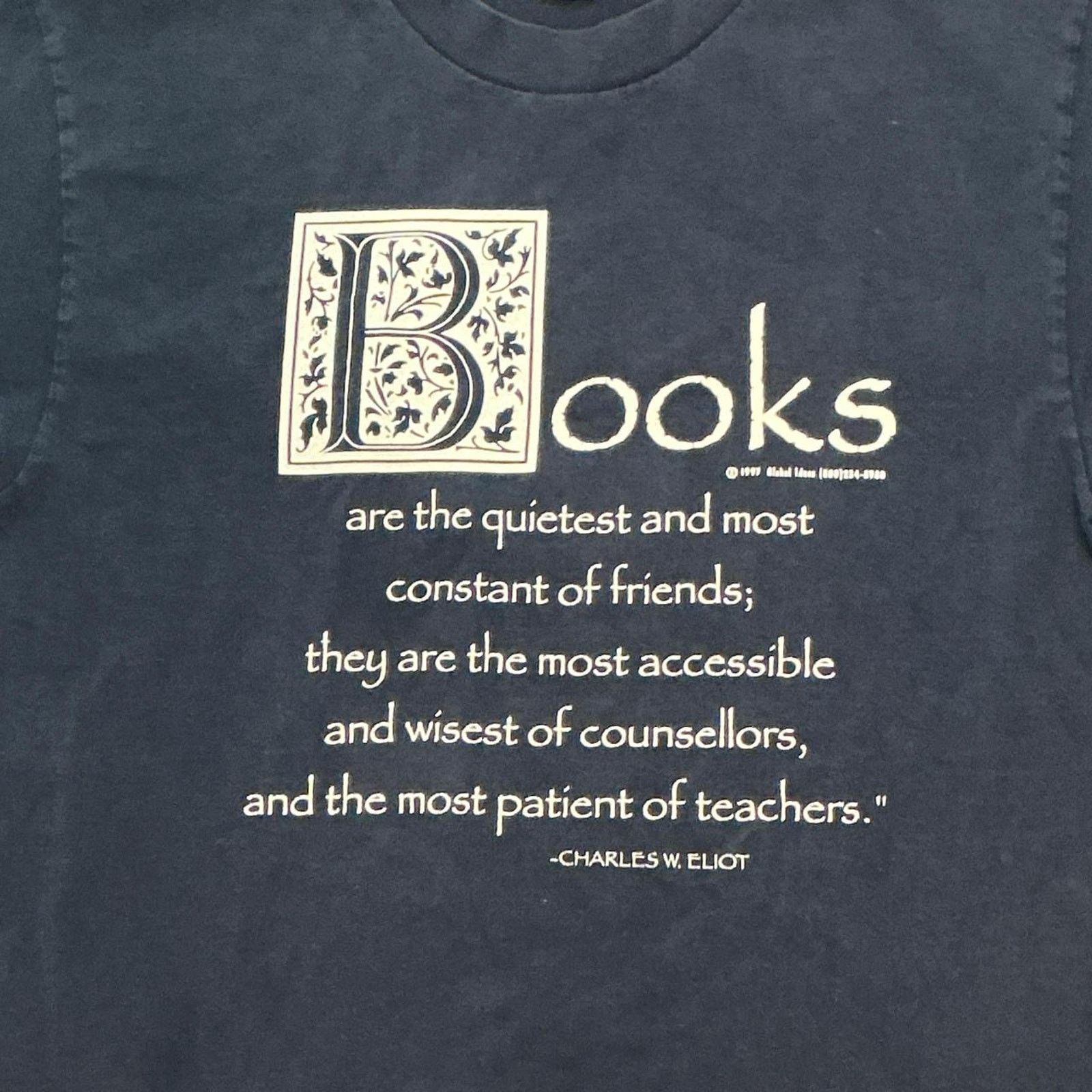 Hanes Vintage 1997 Global Ideas Books Shirt Size M Size US M / EU 48-50 / 2 - 2 Thumbnail