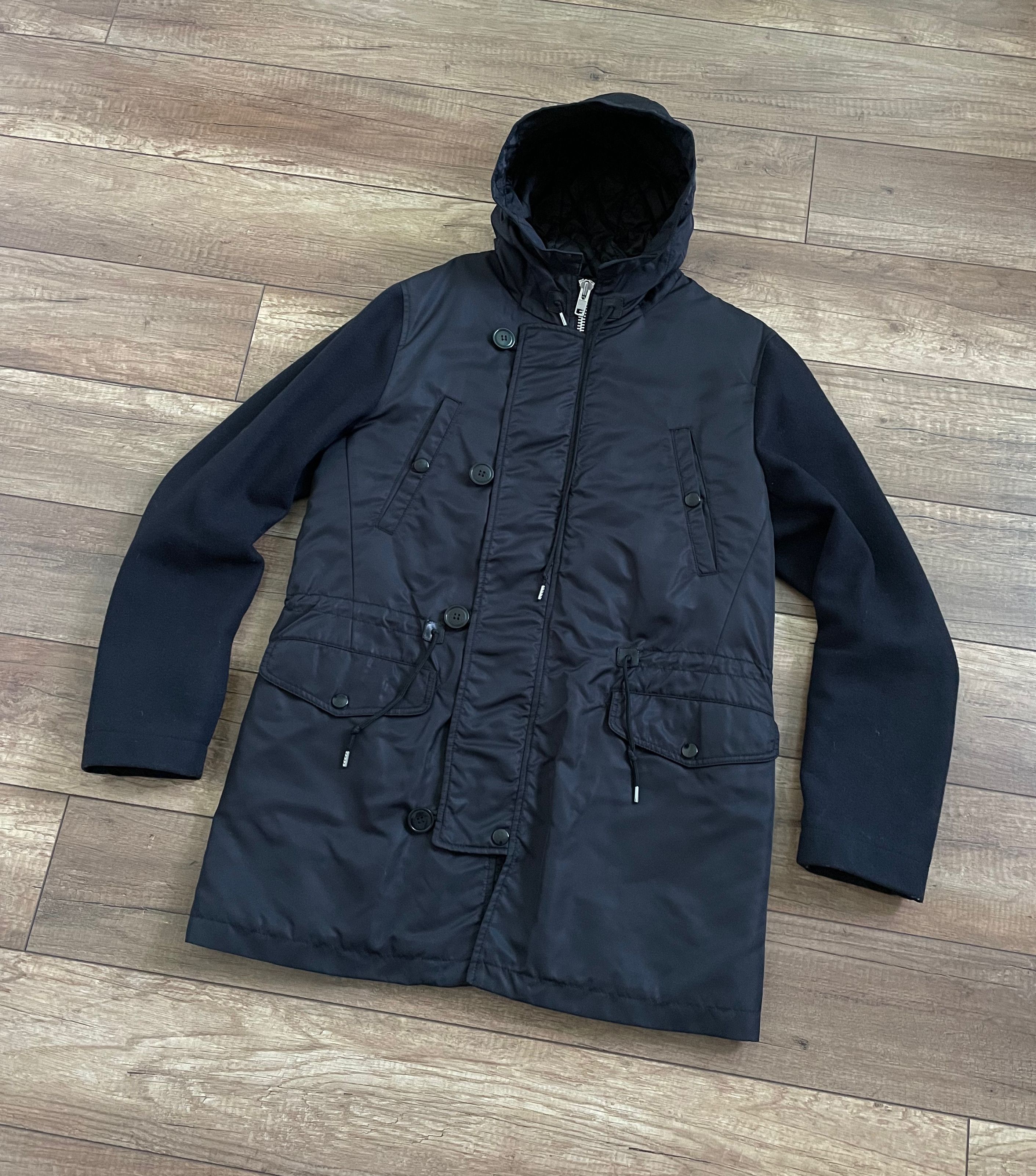 DEPARTMENT5 Department 5 DEPT 5 Hooded Wool Nylon N3B Parka Coat Jacket Size US L / EU 52-54 / 3 - 1 Thumbnail