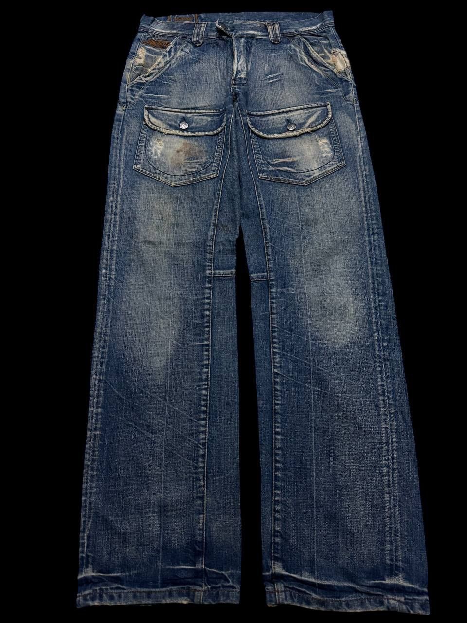 Hysteric Glamour BAGGY 90s Kapotal Japan Sick Bushpants Mudwash Distressed Size US 33 - 1 Thumbnail