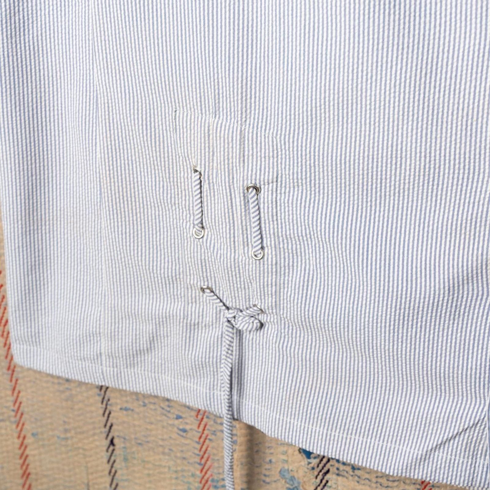 Other Custom reworked denim patchwork shirt / Hybrid Polo Top Size L / US 10 / IT 46 - 4 Thumbnail
