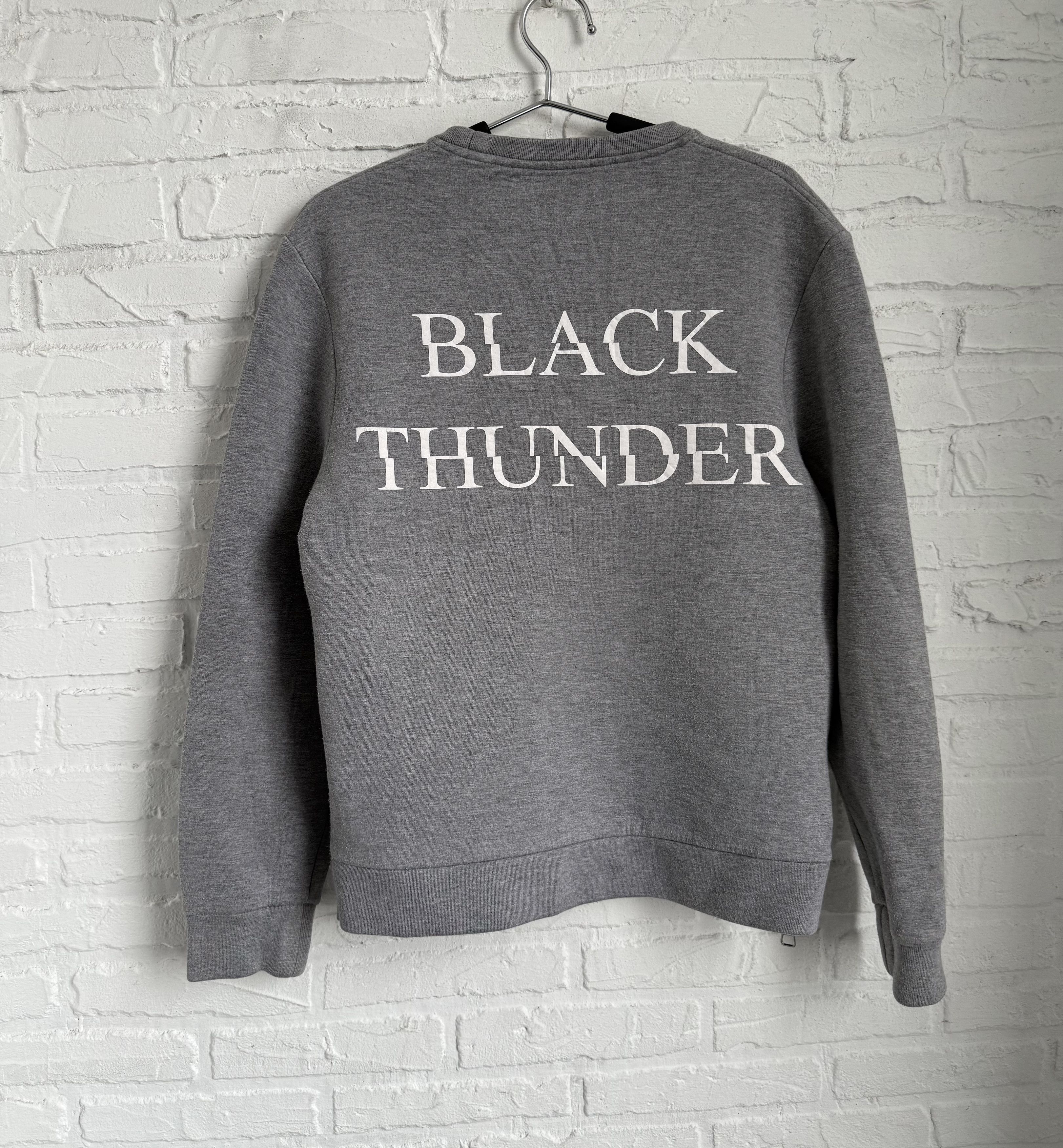Neil Barrett Neil Barrett black thunder gray sweatshirt Size US S / EU 44-46 / 1 - 2 Thumbnail