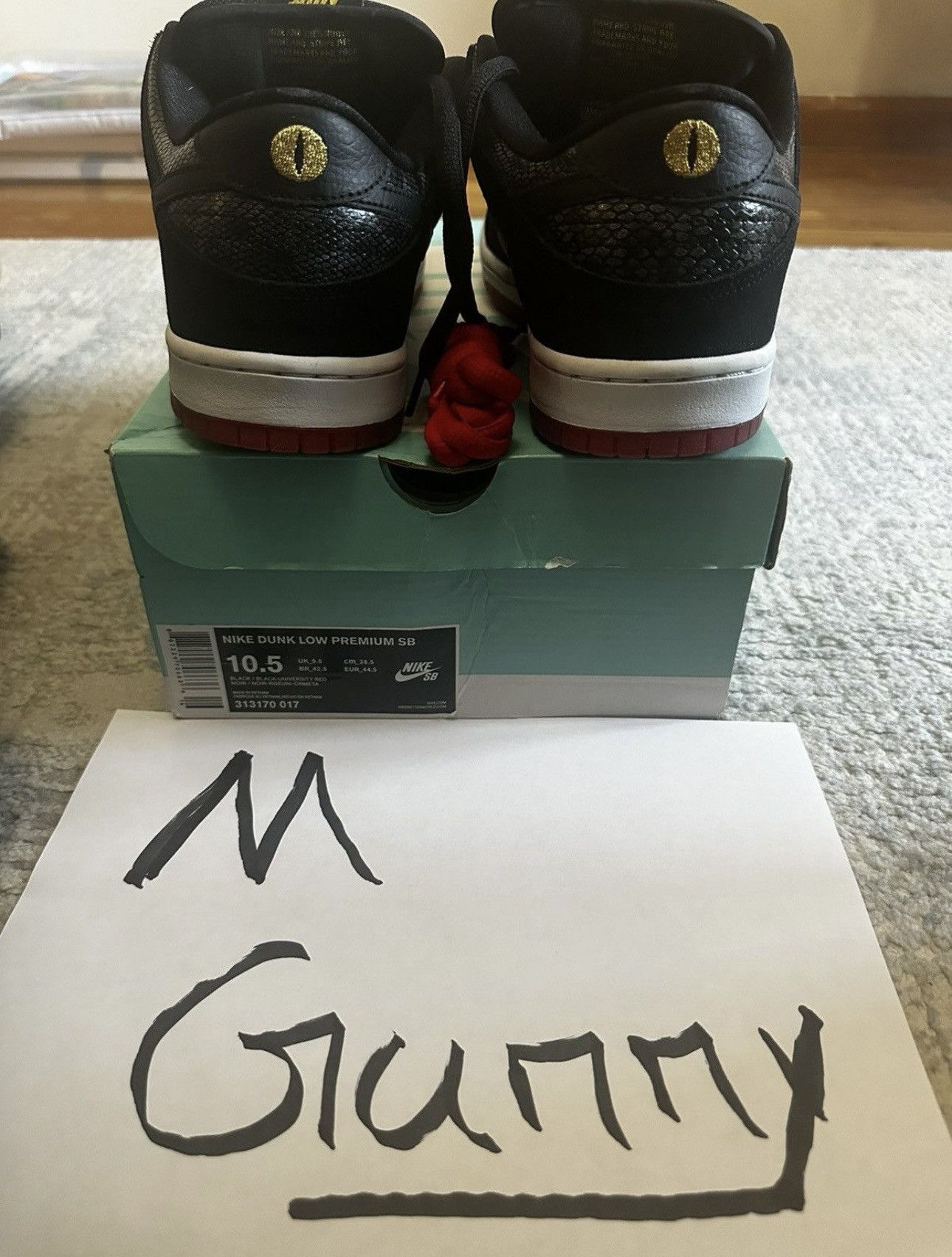 Nike Nike Sb “Snake Eyes” Dunk Size US 10.5 / EU 43-44 - 5 Thumbnail
