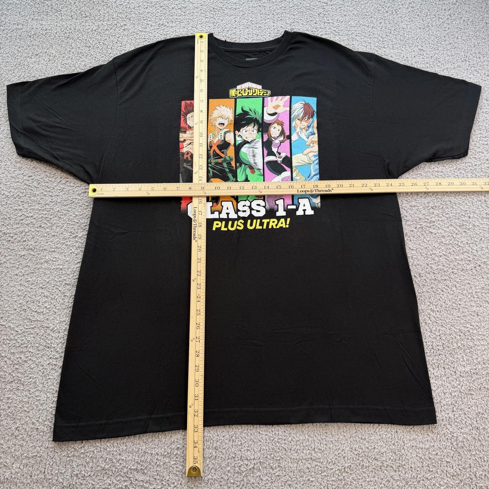 Other My Hero Academia Class 1A Plus Ultra Anime T Shirt Black 2XL Size US XXL / EU 58 / 5 - 3 Thumbnail