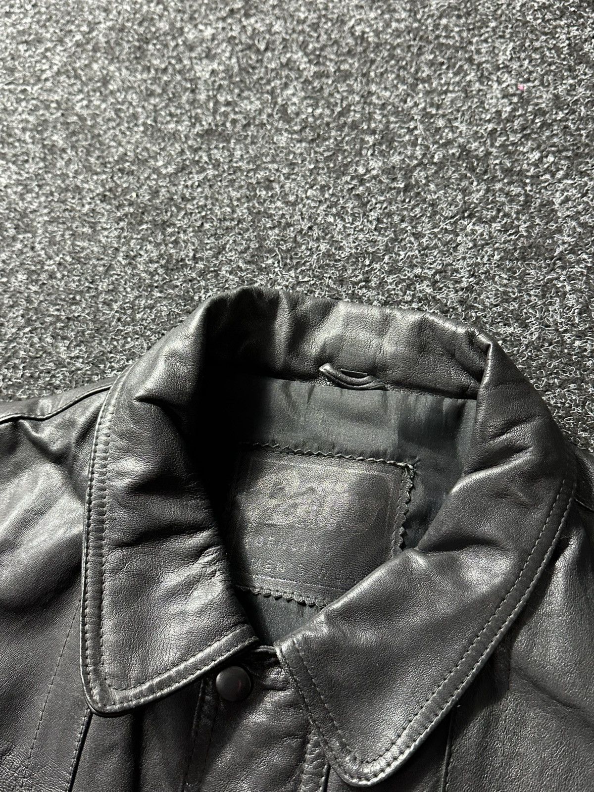 Vintage 🚨Vintage 90s Leather Biker Jacket-West Style Maison Margiela Size US S / EU 44-46 / 1 - 4 Thumbnail
