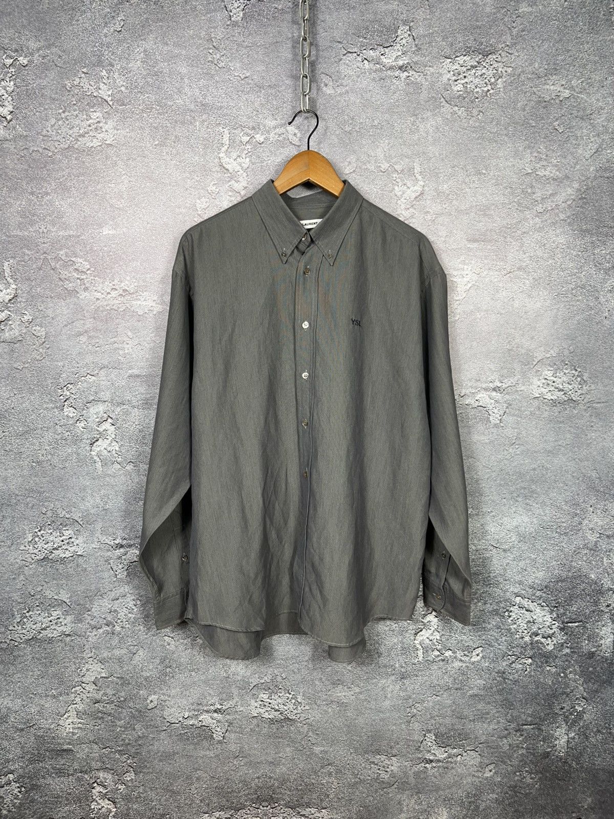 Yves Saint Laurent Vintage Saint Laurent Paris Classic Oversized Shirt Size US L / EU 52-54 / 3 - 1 Thumbnail