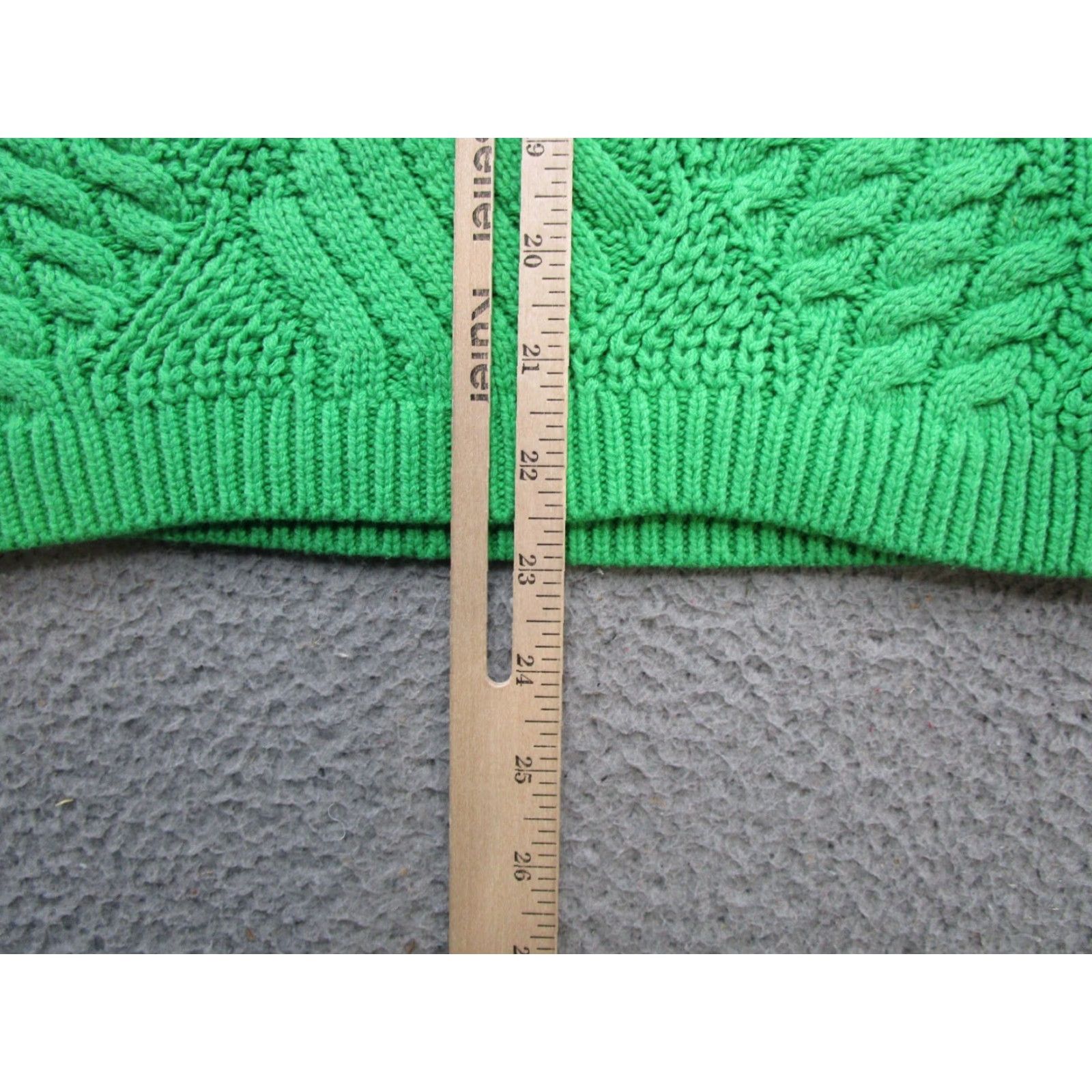 Talbots VINTAGE Talbots Argyle Textured Knit Green Pullover Sweater Women's Petite XL Heavy Size XL / US 12-14 / IT 48-50 - 6 Thumbnail