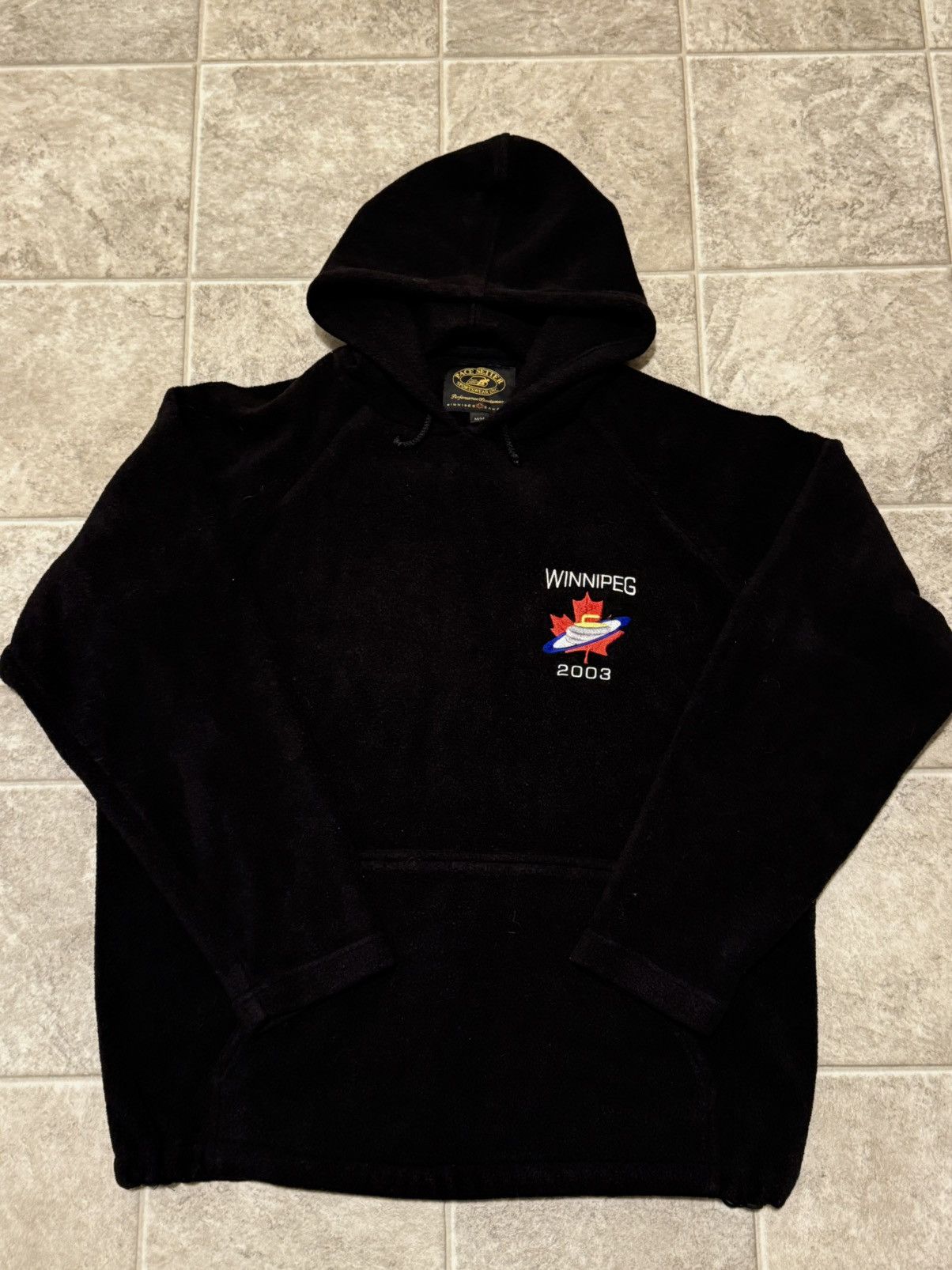 Vintage 2003 Winnipeg Curling Polar Fleece Hoodie Size US M / EU 48-50 / 2 - 1 Thumbnail