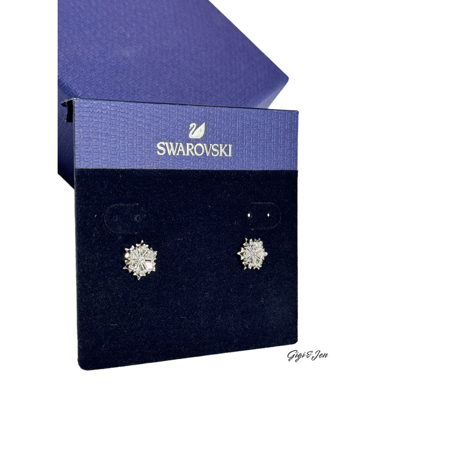 Swarovski Swarovski Magic stud earrings Snowflake, White Size ONE SIZE - 6 Thumbnail