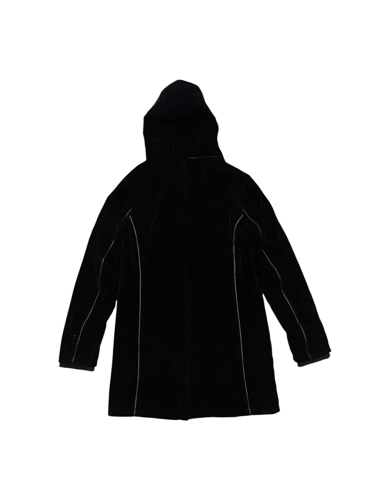 In The Attic 1990s IN THE ATTIC HOMME VELVET PARKA FAUX FUR HOODIE Size US L / EU 52-54 / 3 - 2 Thumbnail