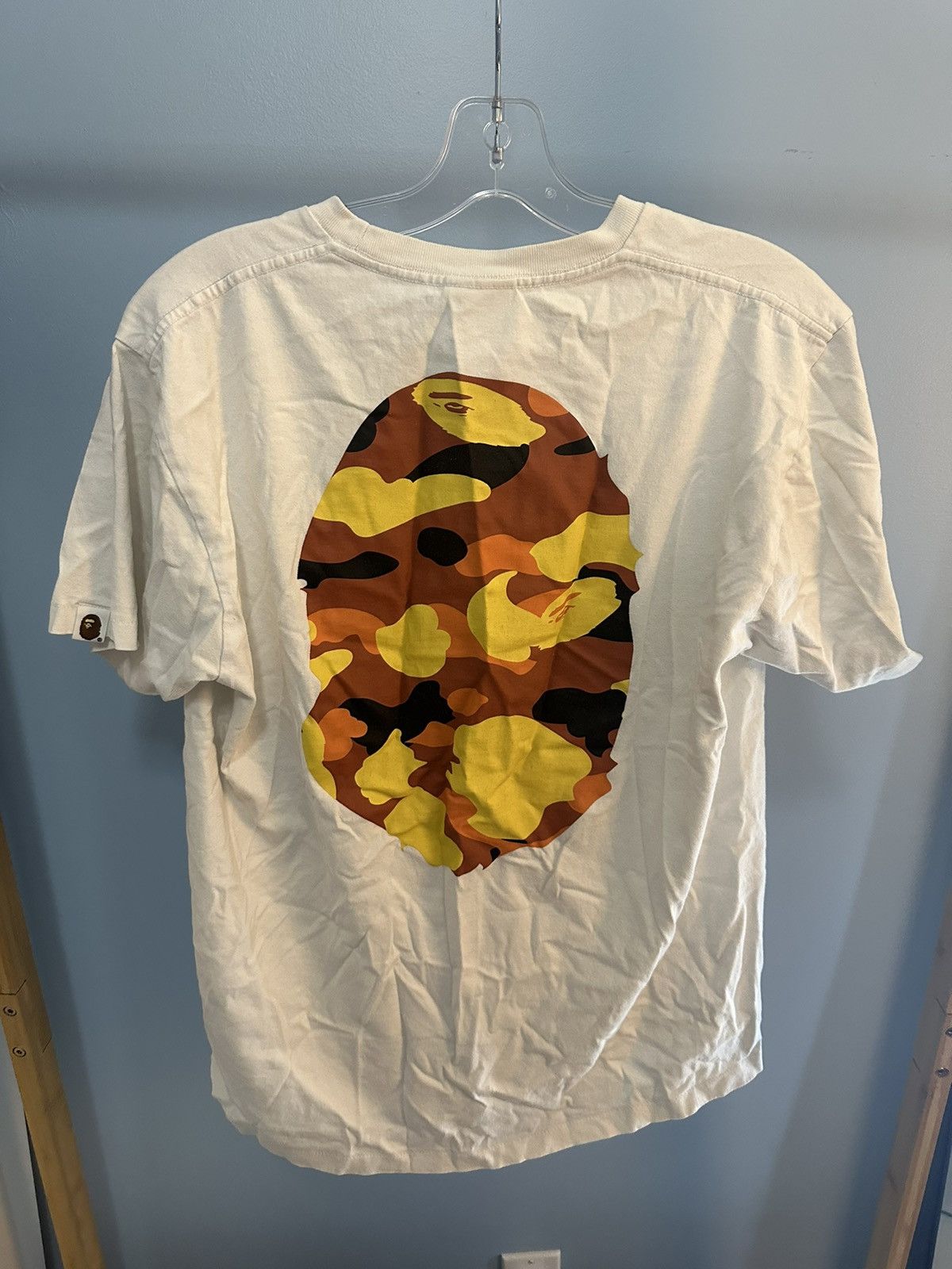 Bape Bape Head Camo White T-Shirt Size L Size US L / EU 52-54 / 3 - 2 Thumbnail