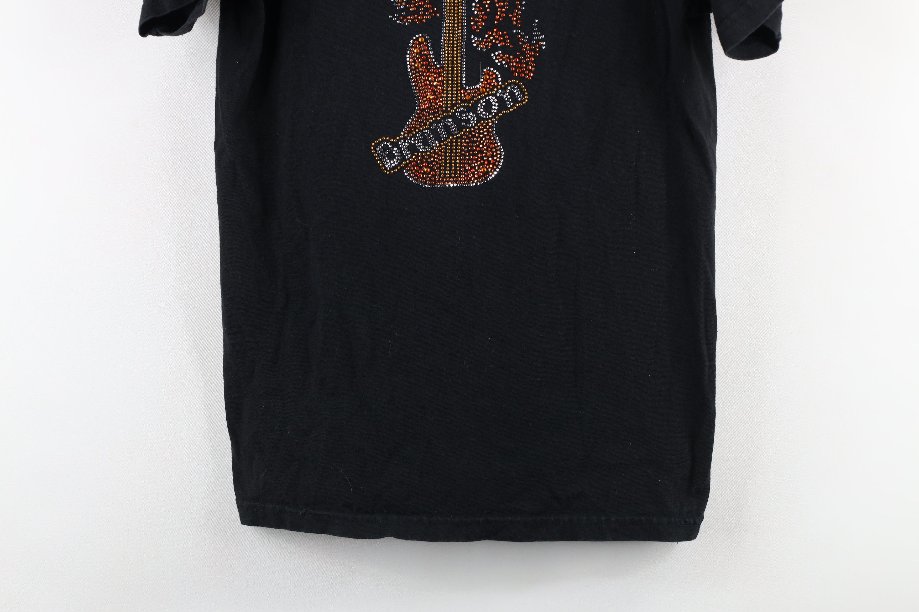 Vintage Vintage 90s Streetwear Guitar Fire Flames Branson T-Shirt Size S / US 4 / IT 40 - 3 Thumbnail