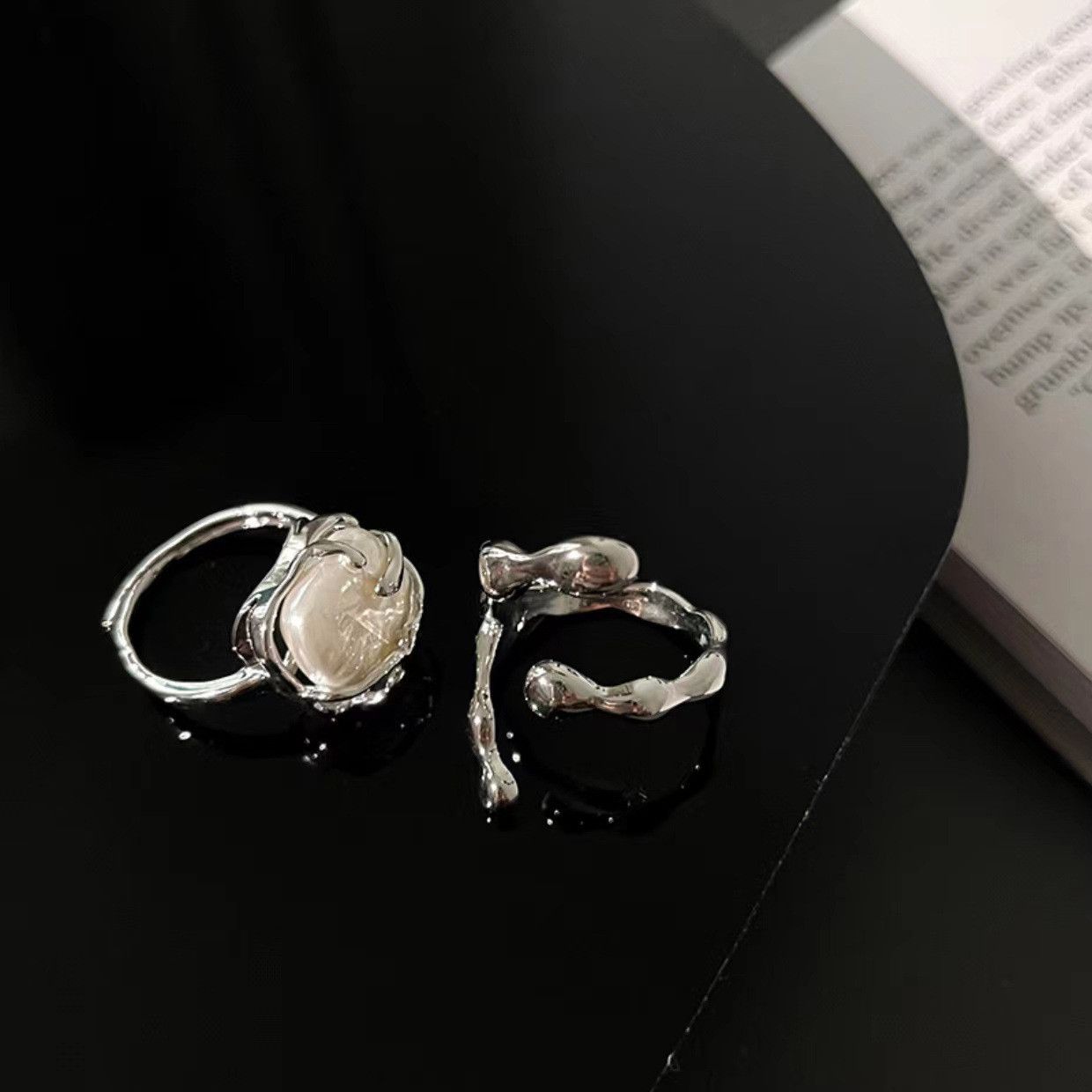 Jewelry New Design Jewelry Rings Open Size Chrome Ring (Size 7-13) Size ONE SIZE - 3 Thumbnail