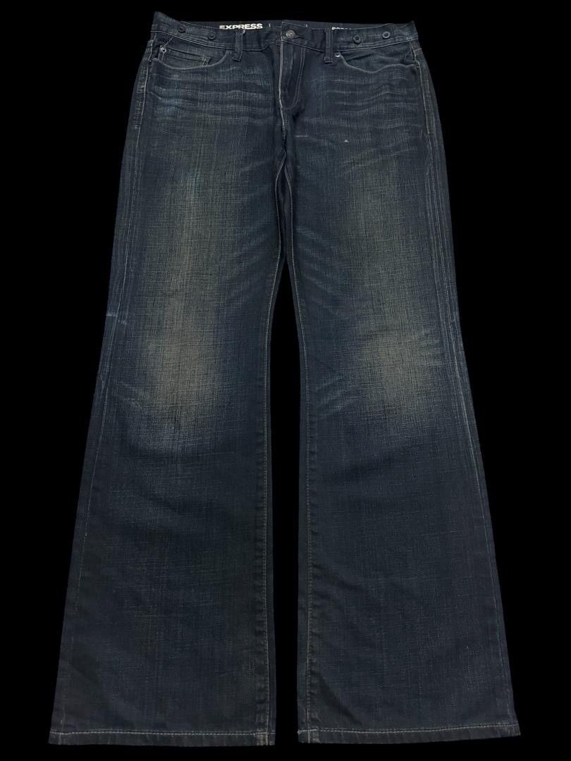 FLARE Insane Express🇯🇵 Jean Mudwash SlimFit Bootcut Dark Jean