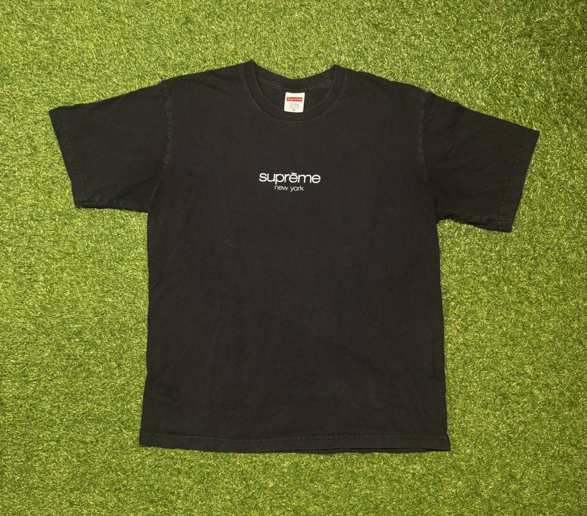 Supreme Supreme Classic Logo Tee - Black Size US M / EU 48-50 / 2 - 1 Thumbnail