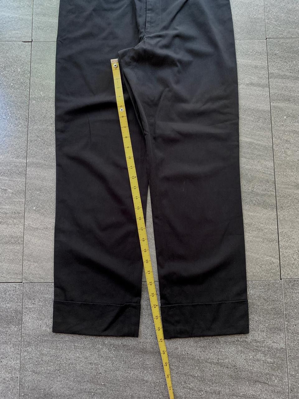 Yohji Yamamoto FREE TAX! Noir Slim Cuffed Trousers Size US 31 - 12 Thumbnail