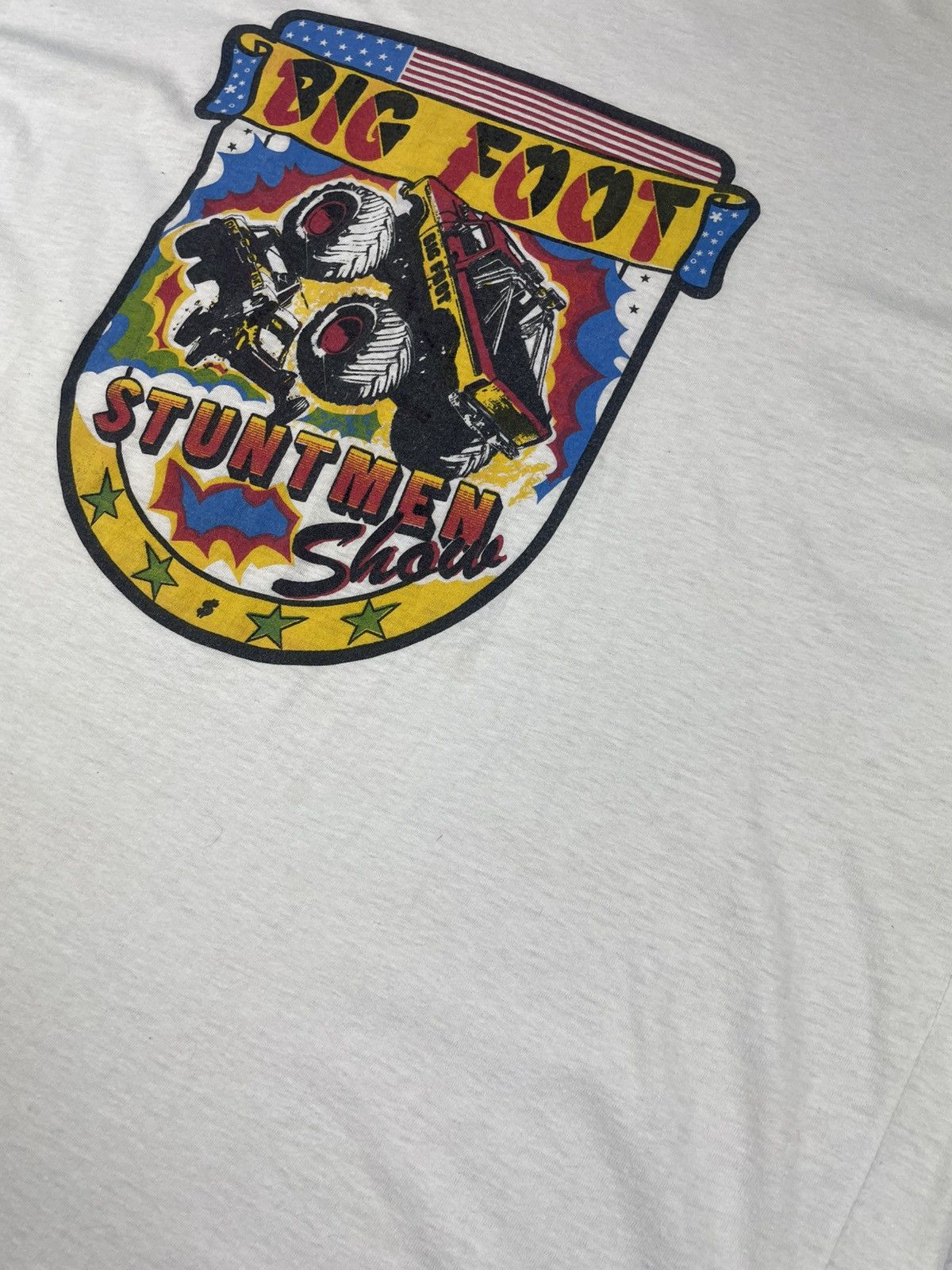 Band Tees × Vintage Vintage Big Foot Stuntmen Shirt 90s USA M Distressed Stained Size US M / EU 48-50 / 2 - 9 Thumbnail
