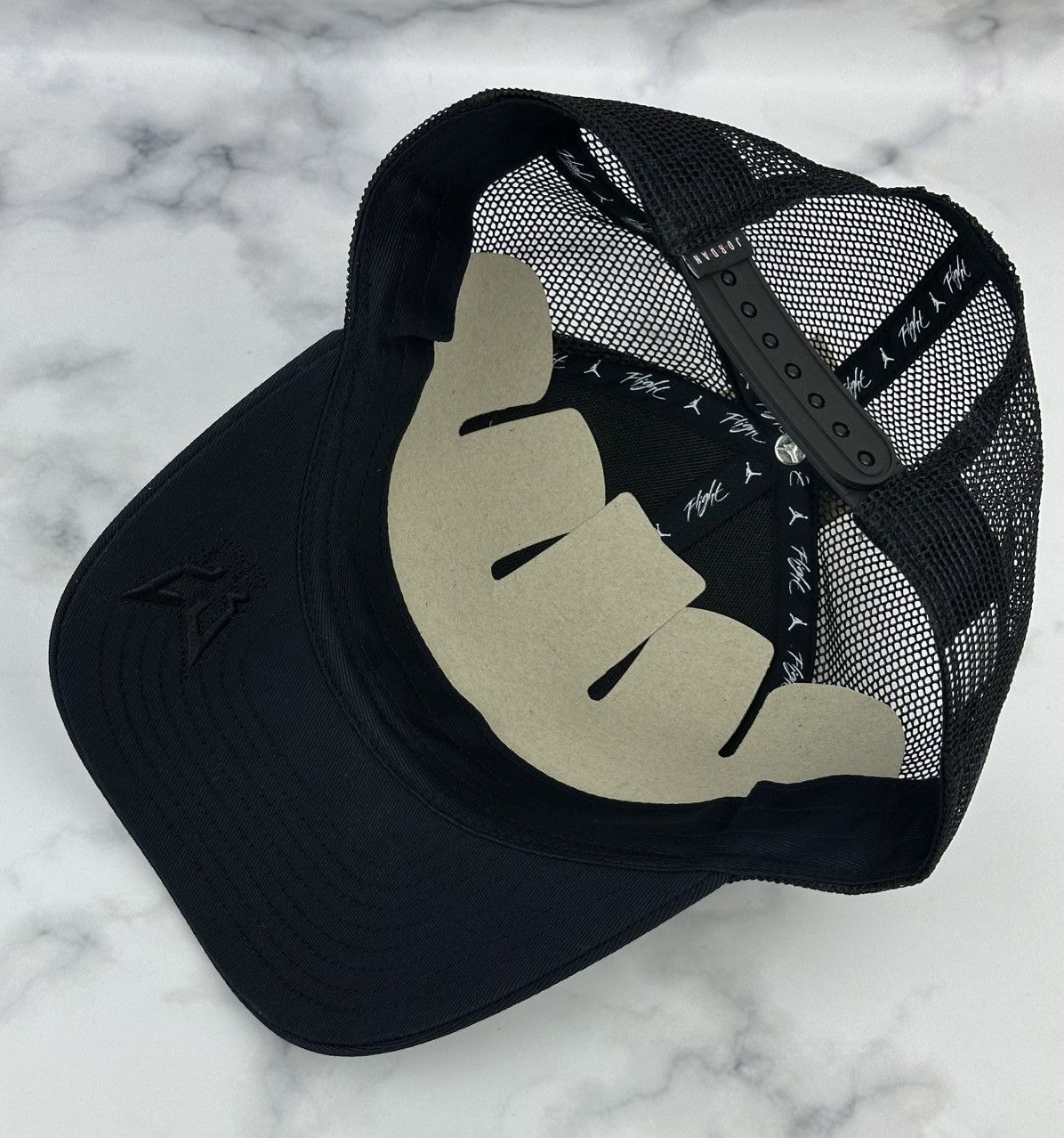 Nike Nike Air Jordan Flight Rise Trucker Hat Mesh Curved Brim M/L Size ONE SIZE - 5 Thumbnail