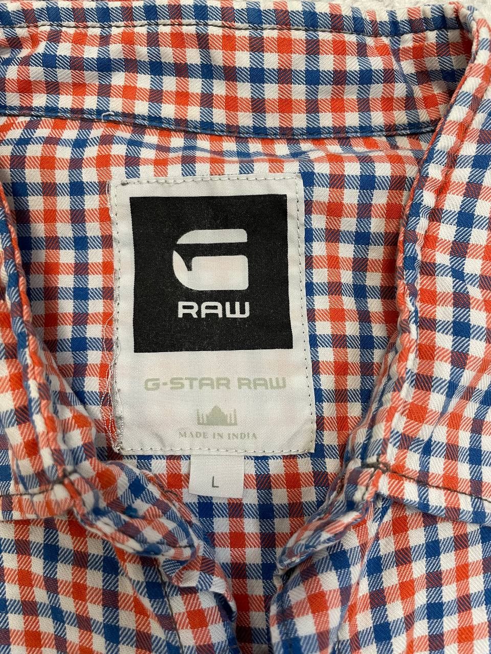 G-Star G-Star Raw Classic Checked Long Sleeve Shirt Size L Size US L / EU 52-54 / 3 - 13 Thumbnail