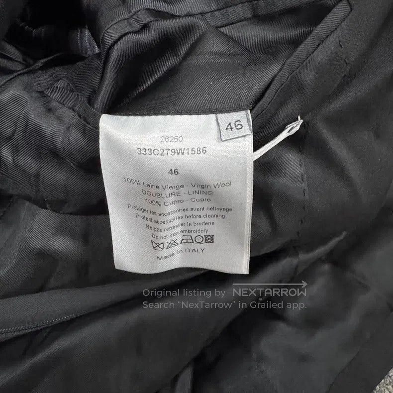 Dior Dior FW13 show style stand-up collar wool zipper suit Size 46R - 6 Thumbnail