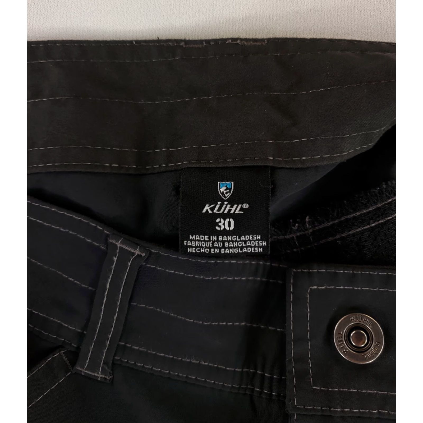 Vintage Kuhl Renegade Short Cargo Pockets Mens 30 Gray Dark Black Size US 30 / EU 46 - 6 Thumbnail